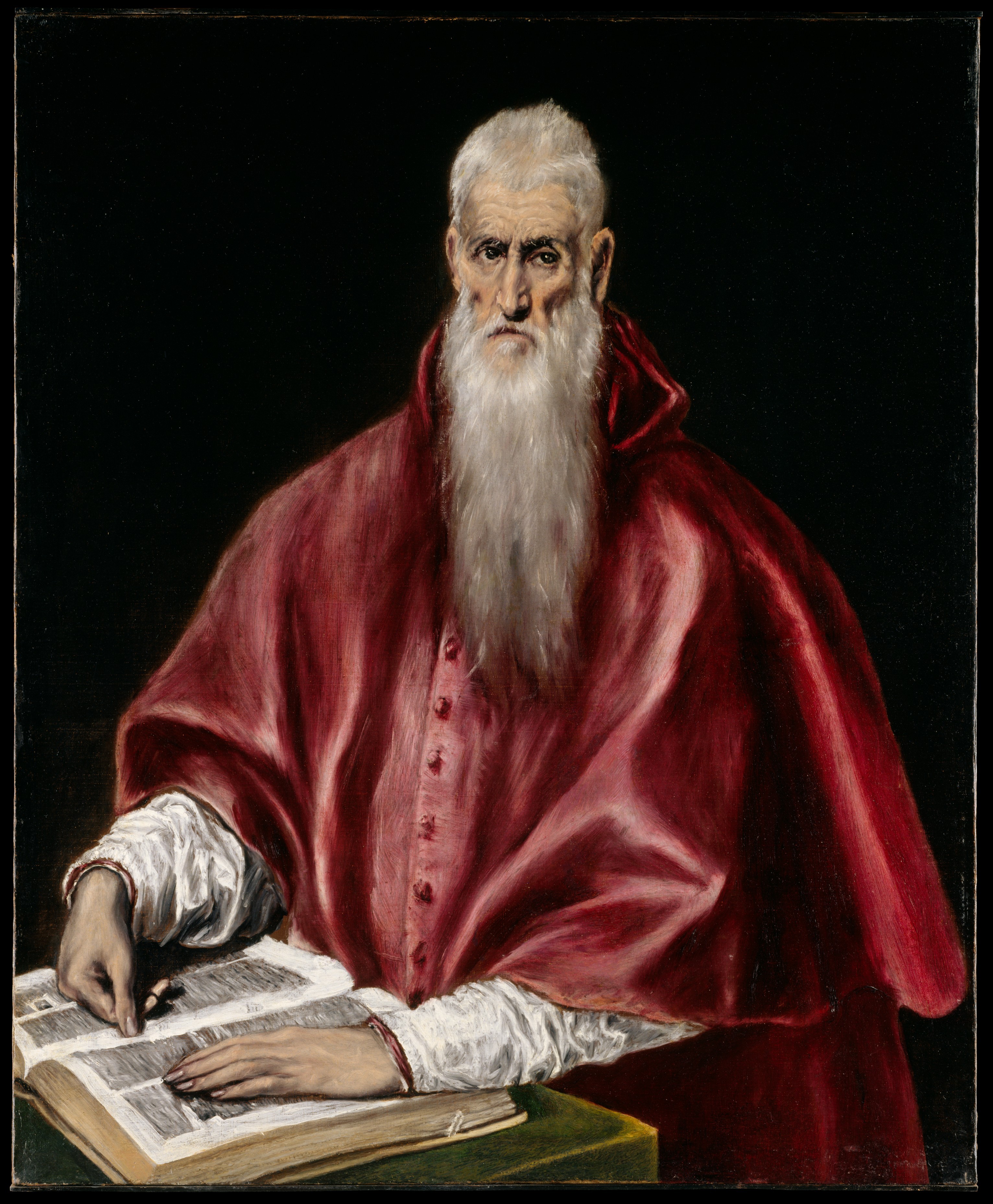 San Jerónimo como cardenal by El Greco - 1480–1485 Museo Metropolitano de Arte