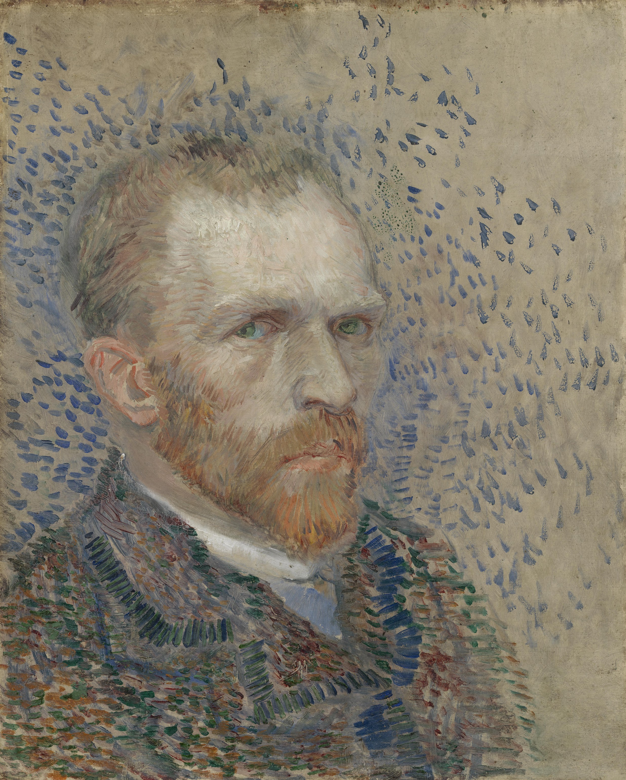 梵高自画像 by Vincent van Gogh - 1887 - 41 cm x 33 cm 