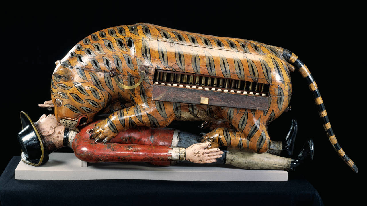 Tipu’s Tiger by Unknown Artist - 1780s-1790s - 71.2 x 172 cm Victoria and Albert Museum