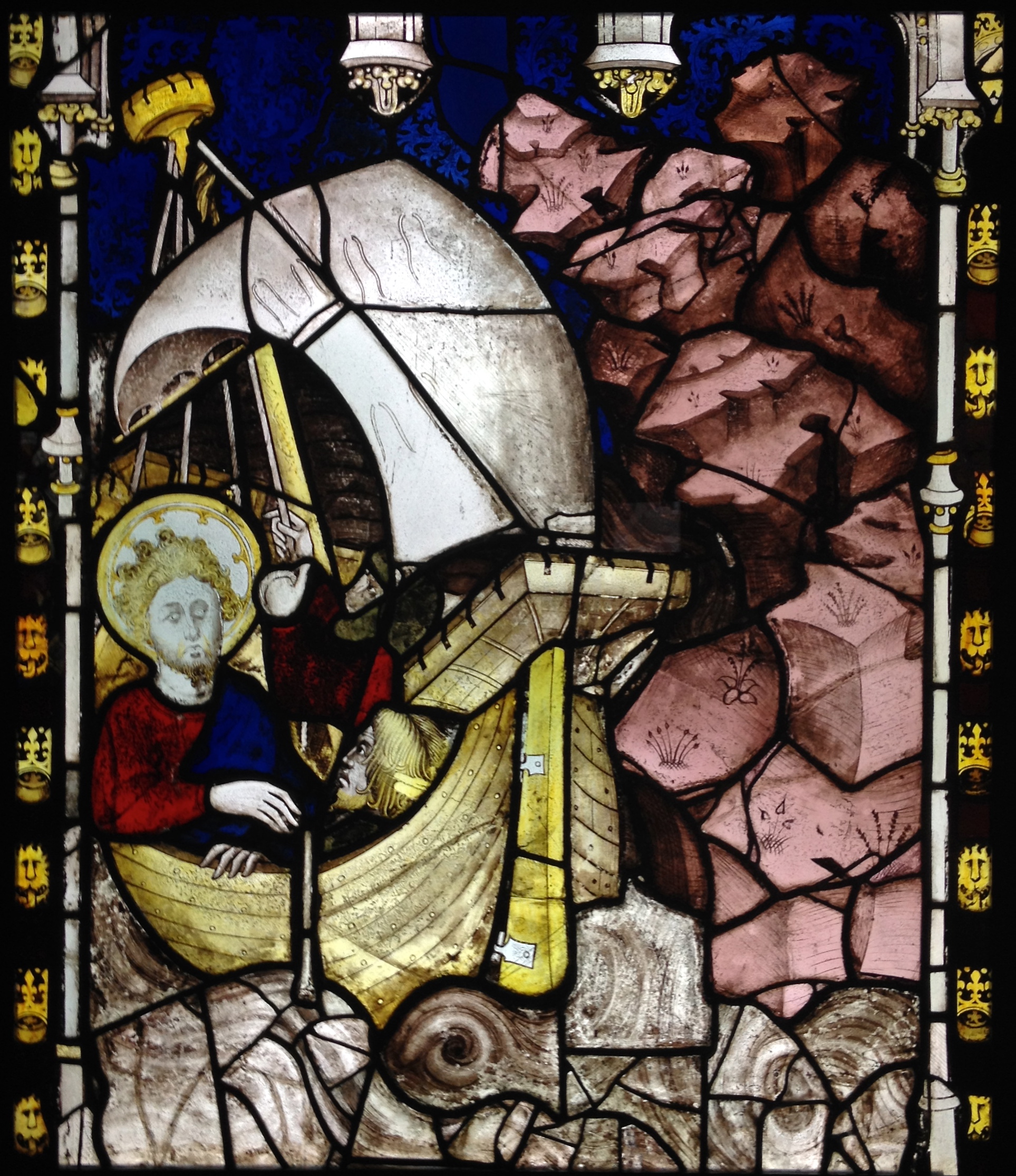 St. John's Exile to Patmos by John Thornton - 15th century York Minster