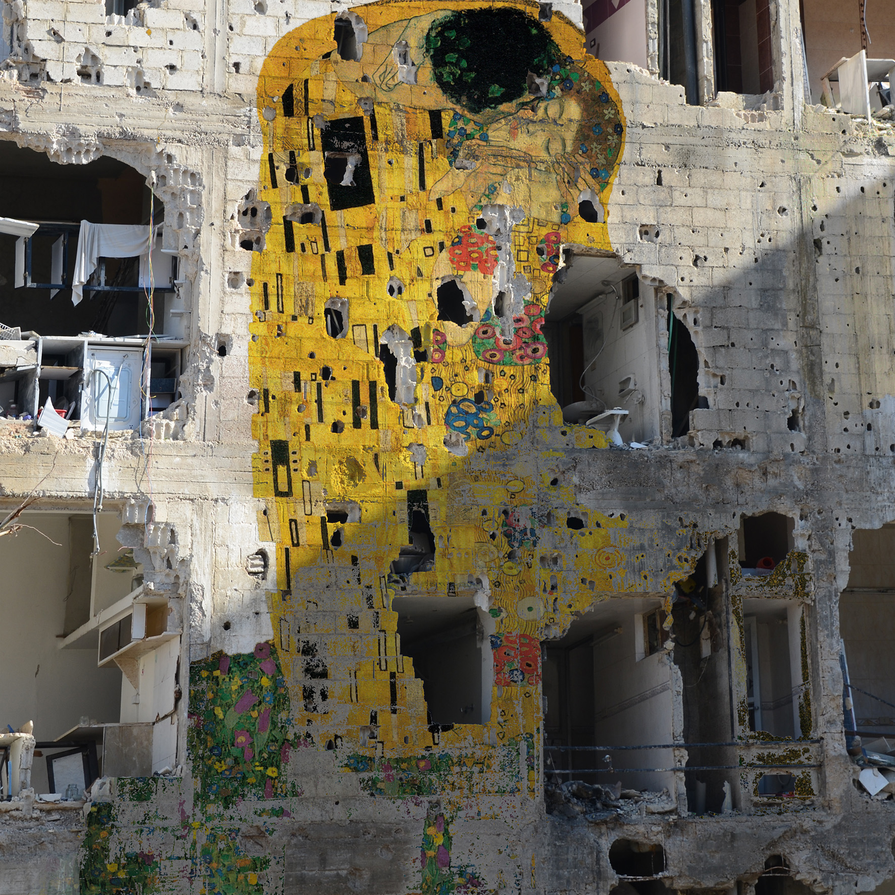 Klimt, Graffiti svobody (Freedom Graffiti) by Tammam Azzam - 2013 
