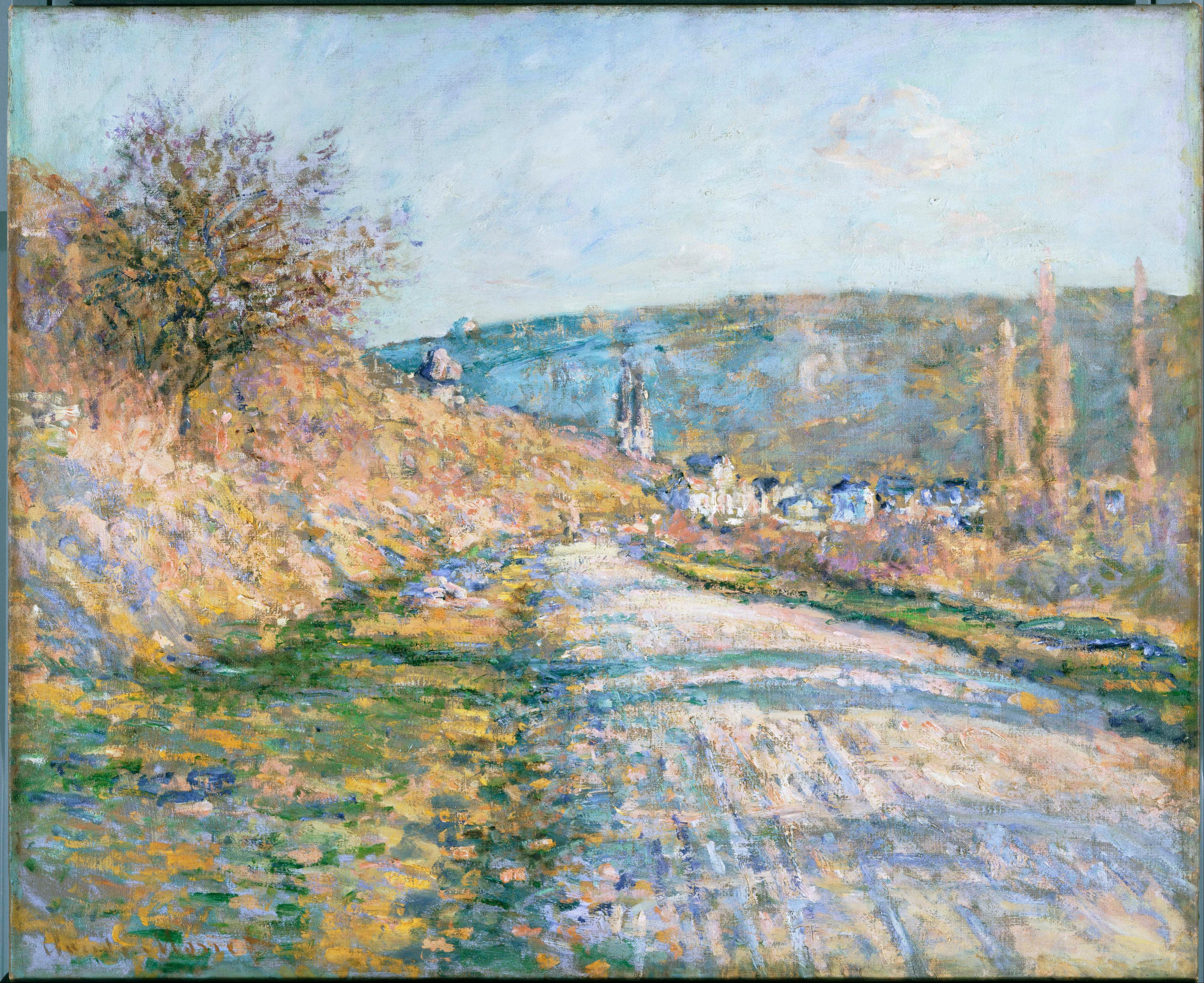 The Road to Vétheuil by Claude Monet - 1879 - 23 3/8 x 28 5/8 in The Phillips Collection