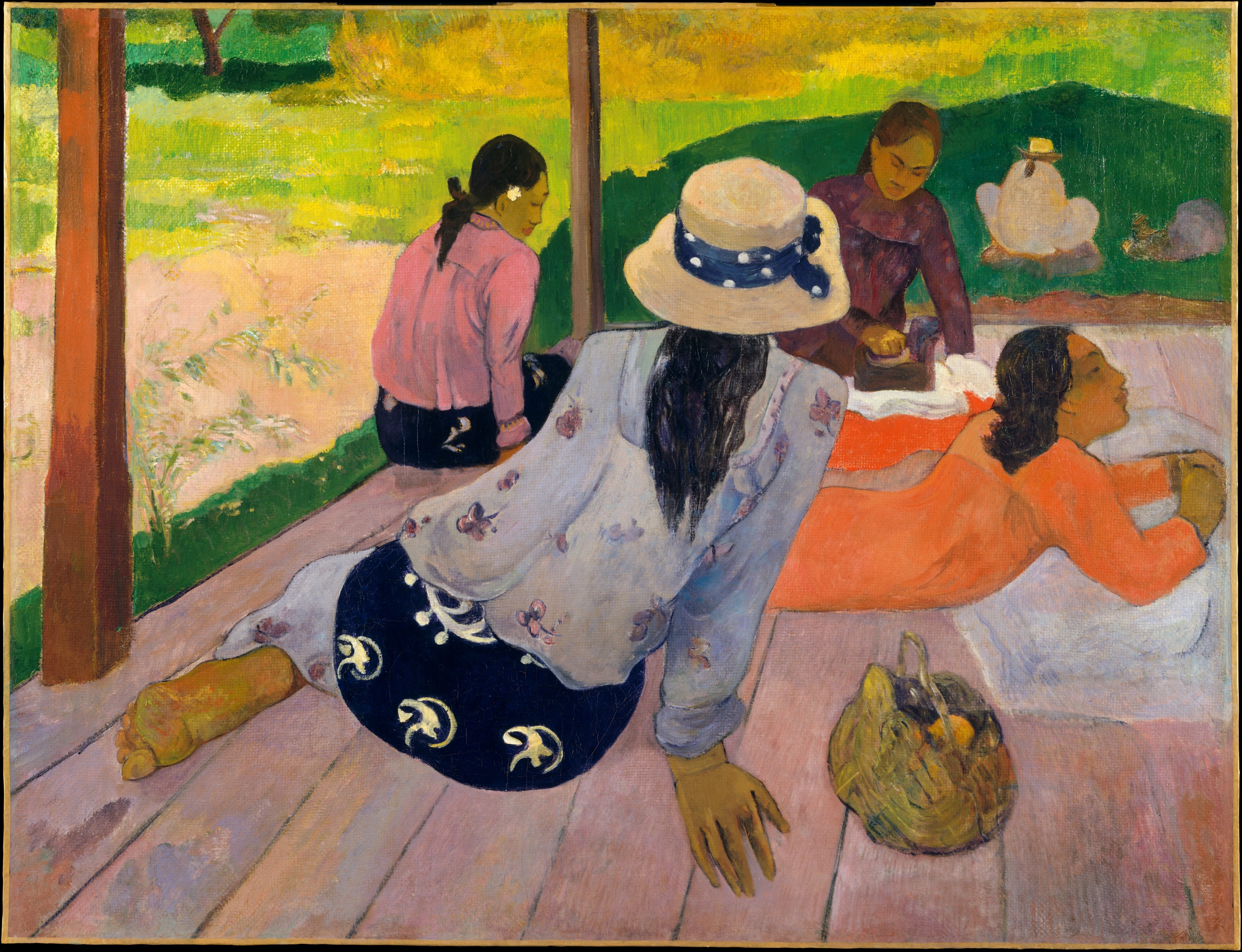 The Siesta by Paul Gauguin - ca. 1892–94 - 88.9 x 116.2 cm Metropolitan Museum of Art