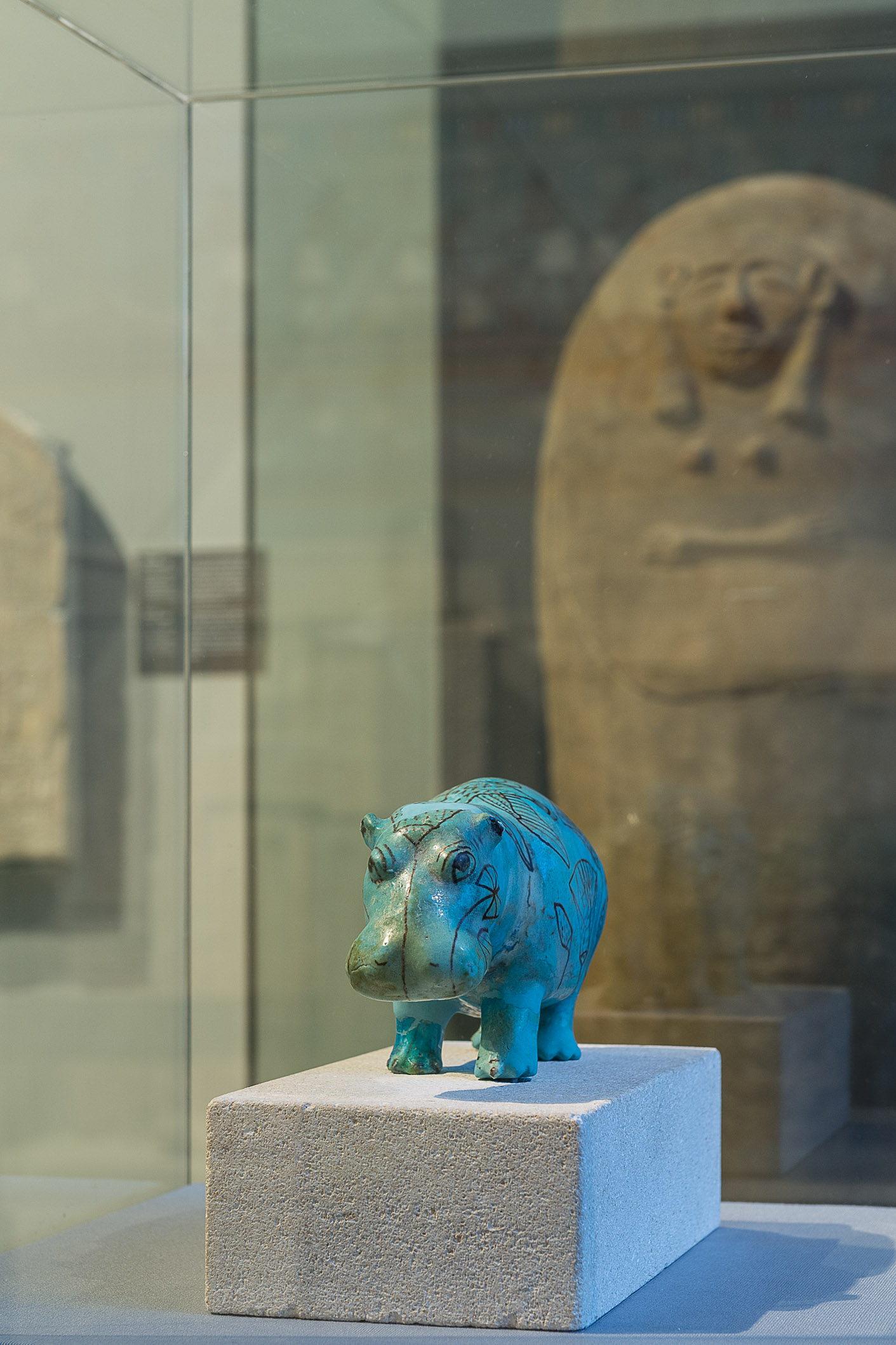 Hipopotam by Unknown Artist - c. 2000 BC ( inaintea erei noastre )  