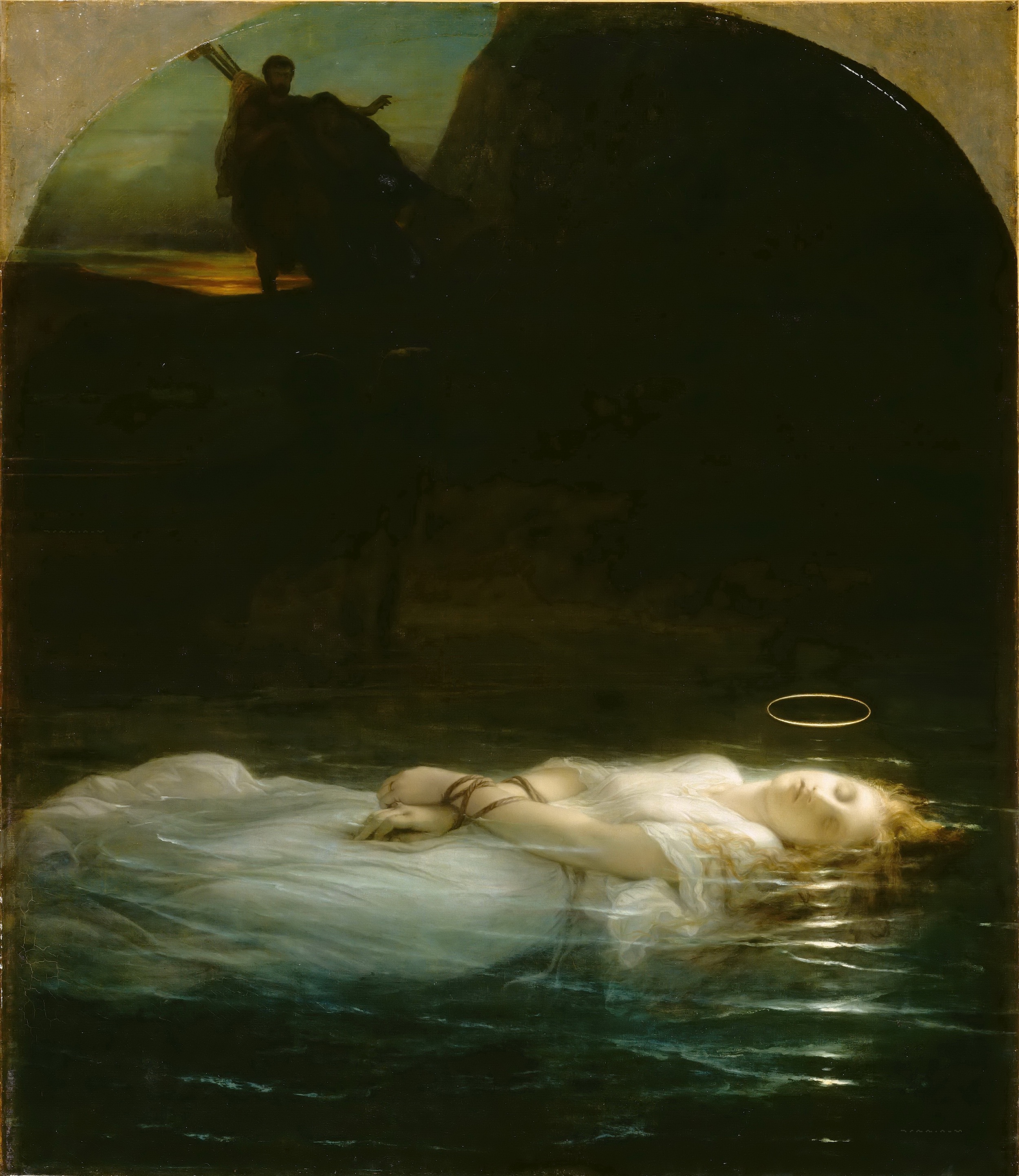 Young Martyr by Paul Delaroche - 1855 - 67.3 × 58.3 in Musée du Louvre