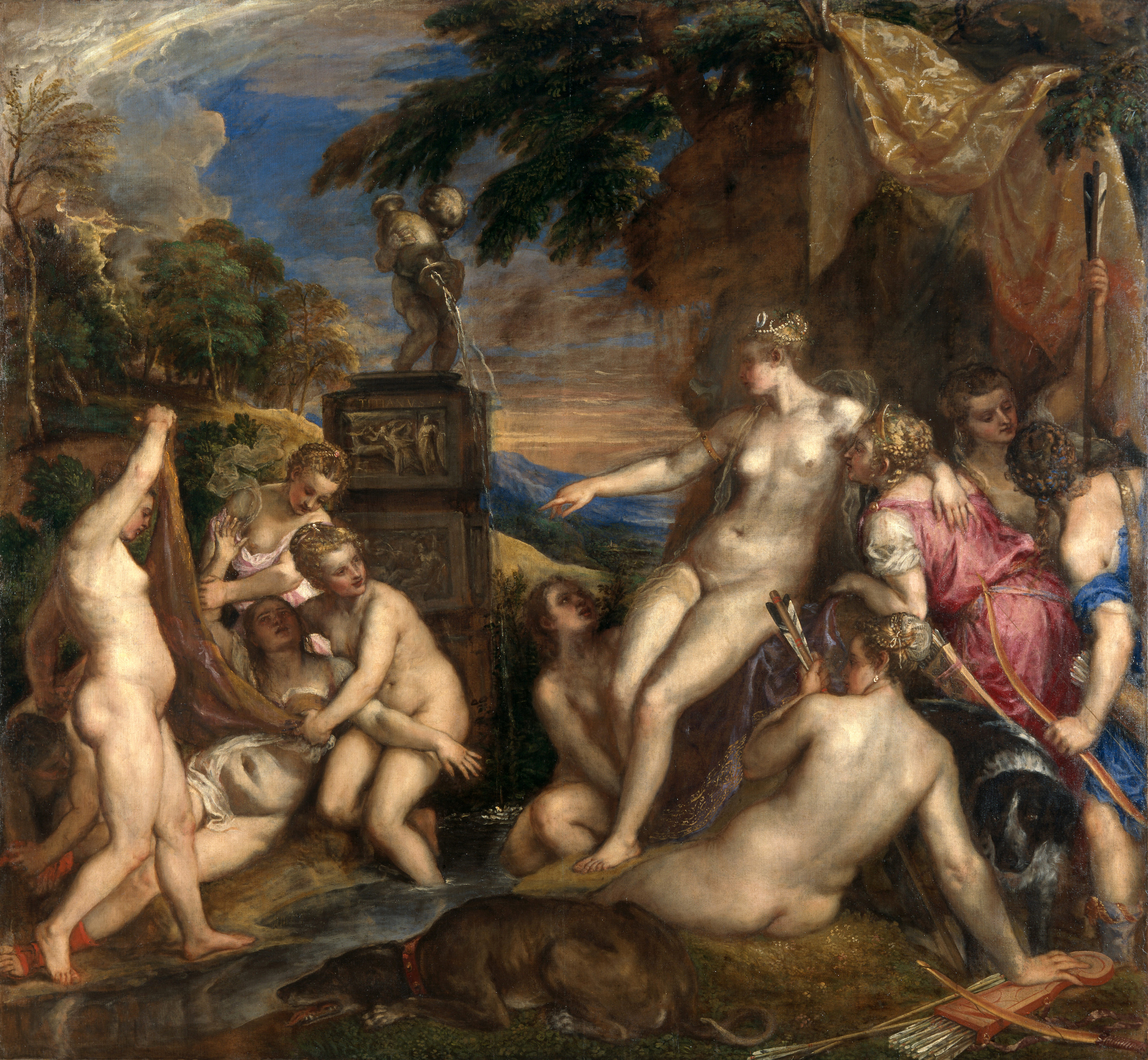 Diane et Callisto by  Titian - 1556-9 