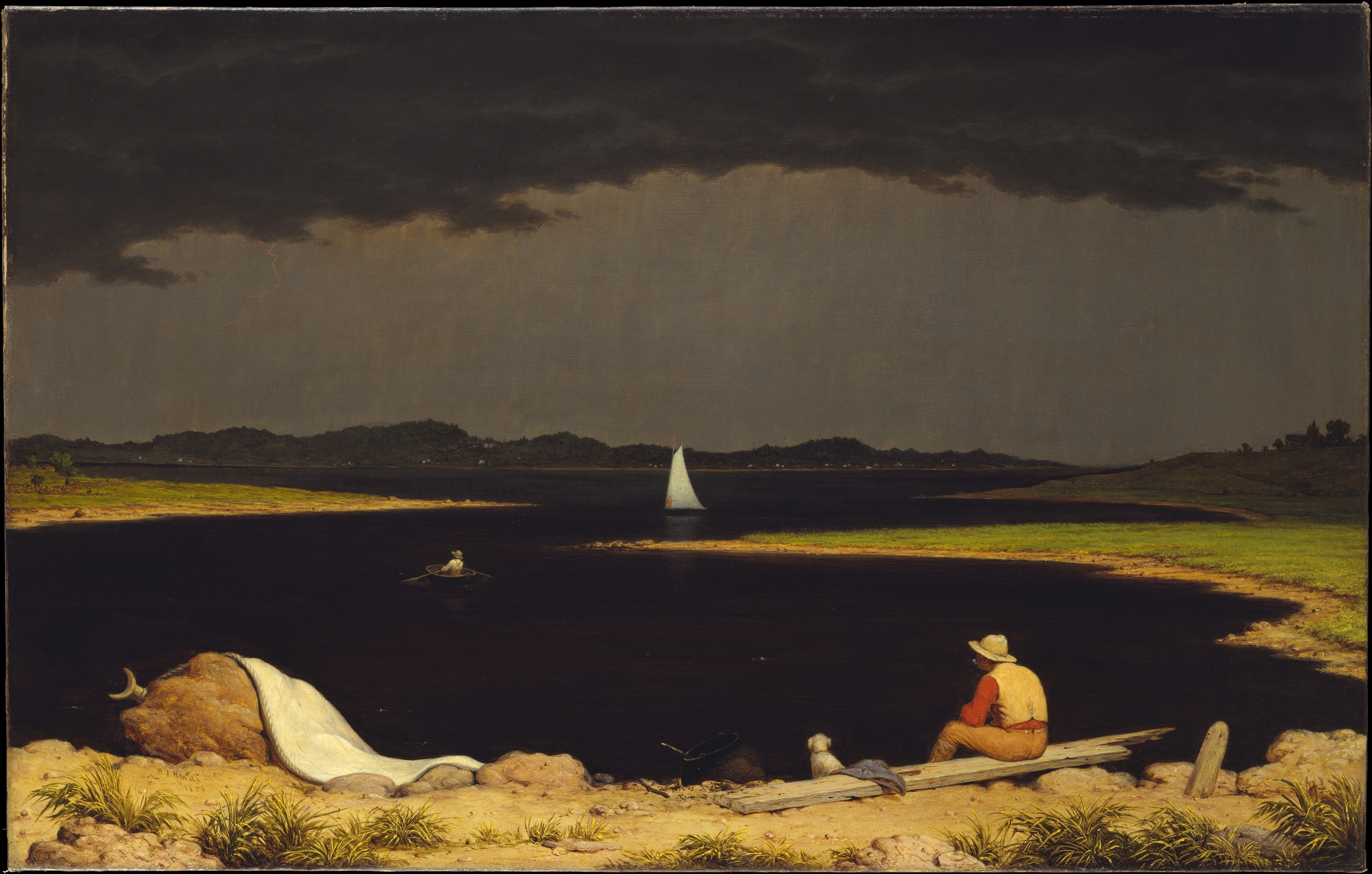 Nadert Onweer by Martin Johnson Heade - 1859 - 71,1 x 111,8 cm 