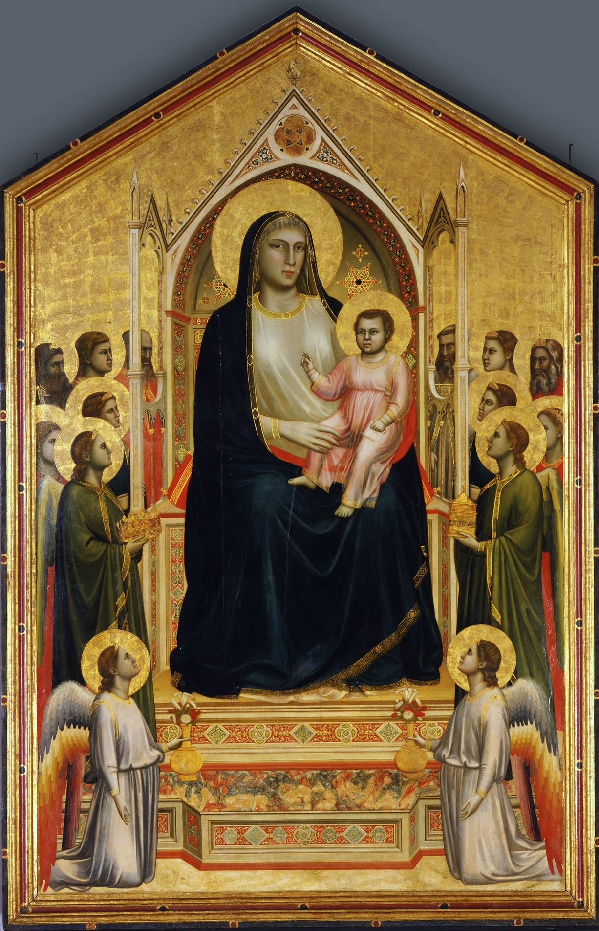 The Ognissanti Madonna by Giotto di Bondone - c. 1310 - 325 cm × 204 cm Galleria degli Uffizi