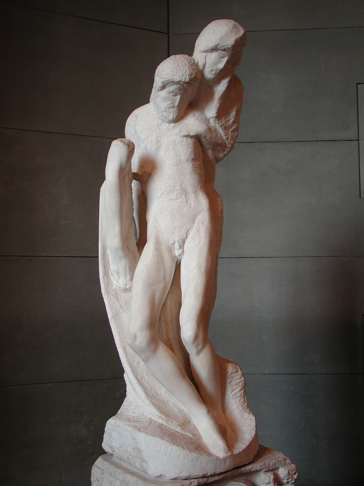 Pieta Rondanini by  Michelangelo - 1552–1564 - 195 cm 