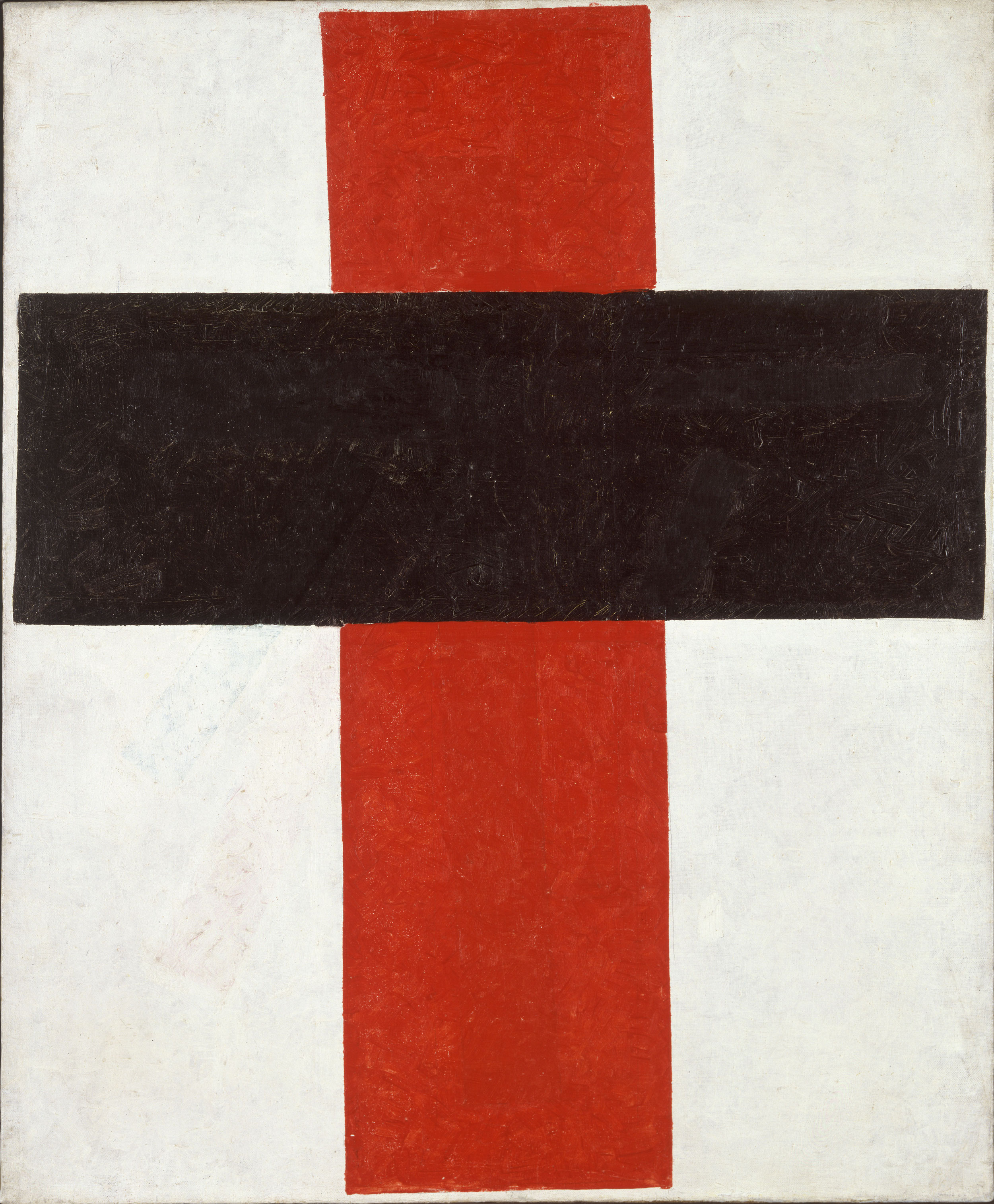 Hieratic Suprematist Cross by Kazimir Malevich - 1920-1921 - 84 x 69.5 cm Stedelijk Museum