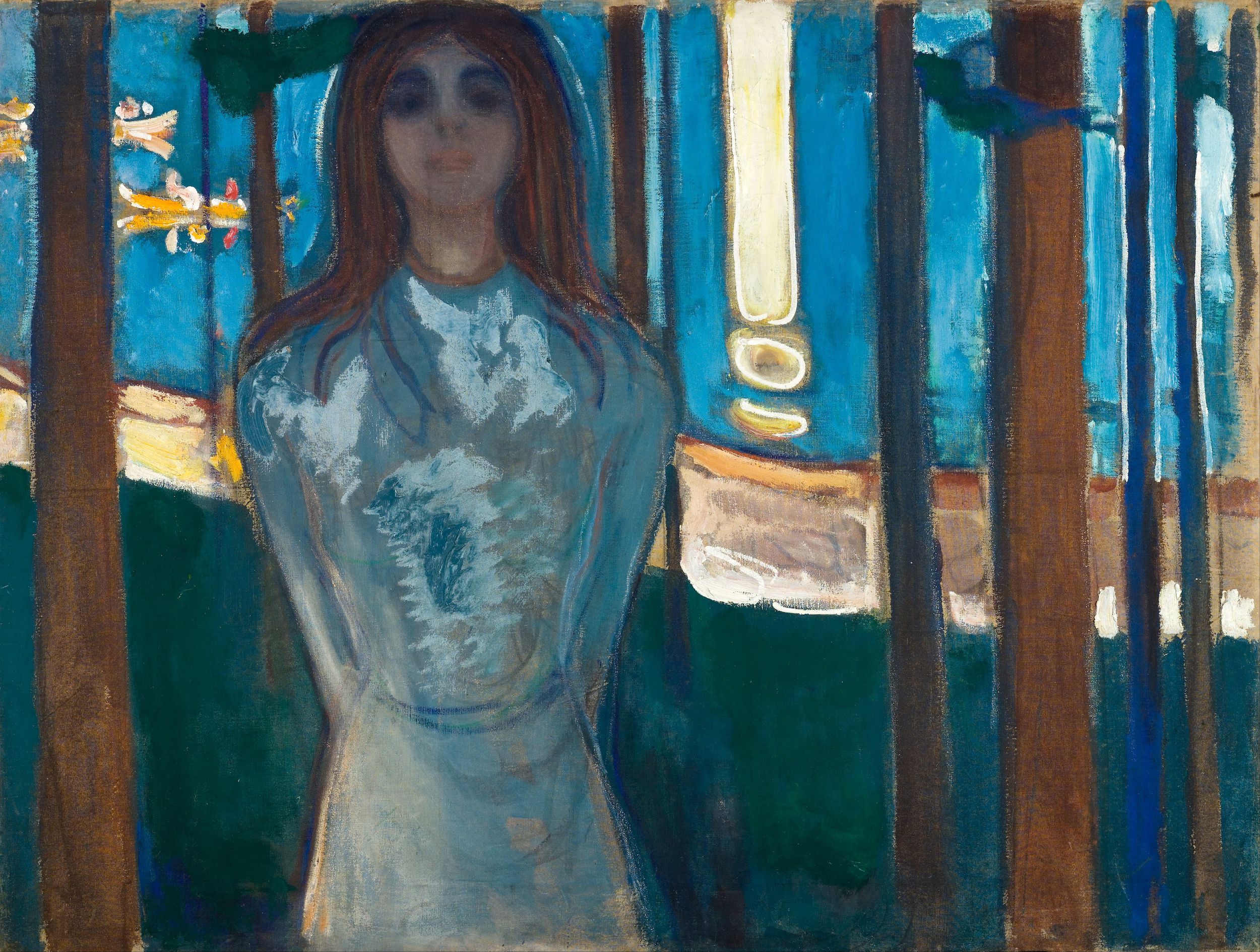 De Stem, Zomernacht  by Edvard Munch - 1896 - 119 x 90 cm Munch Museum