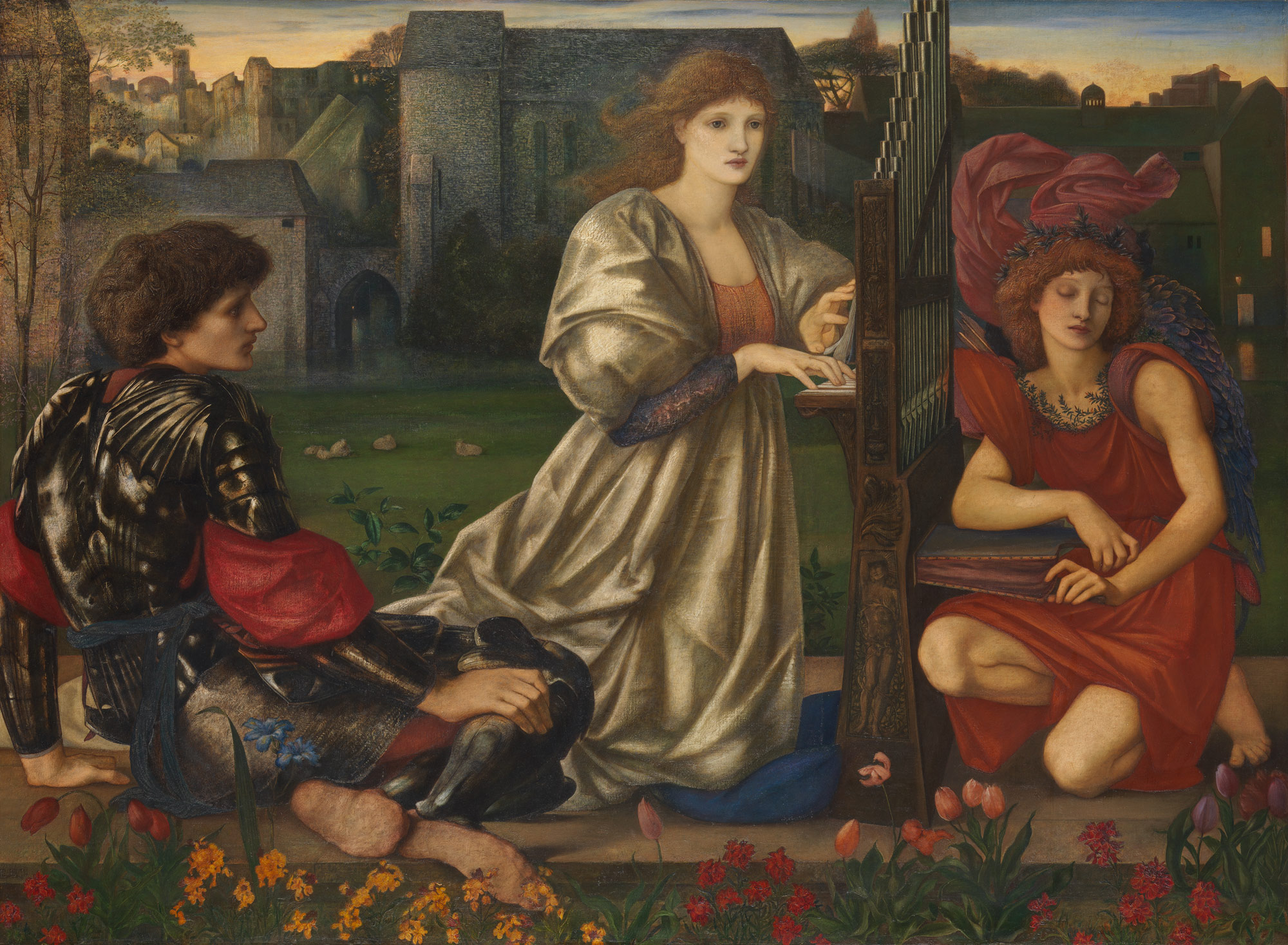 Das Liebeslied by Edward Burne-Jones - 1868-77 - 114.3 x 155.9 cm Metropolitan Museum of Art