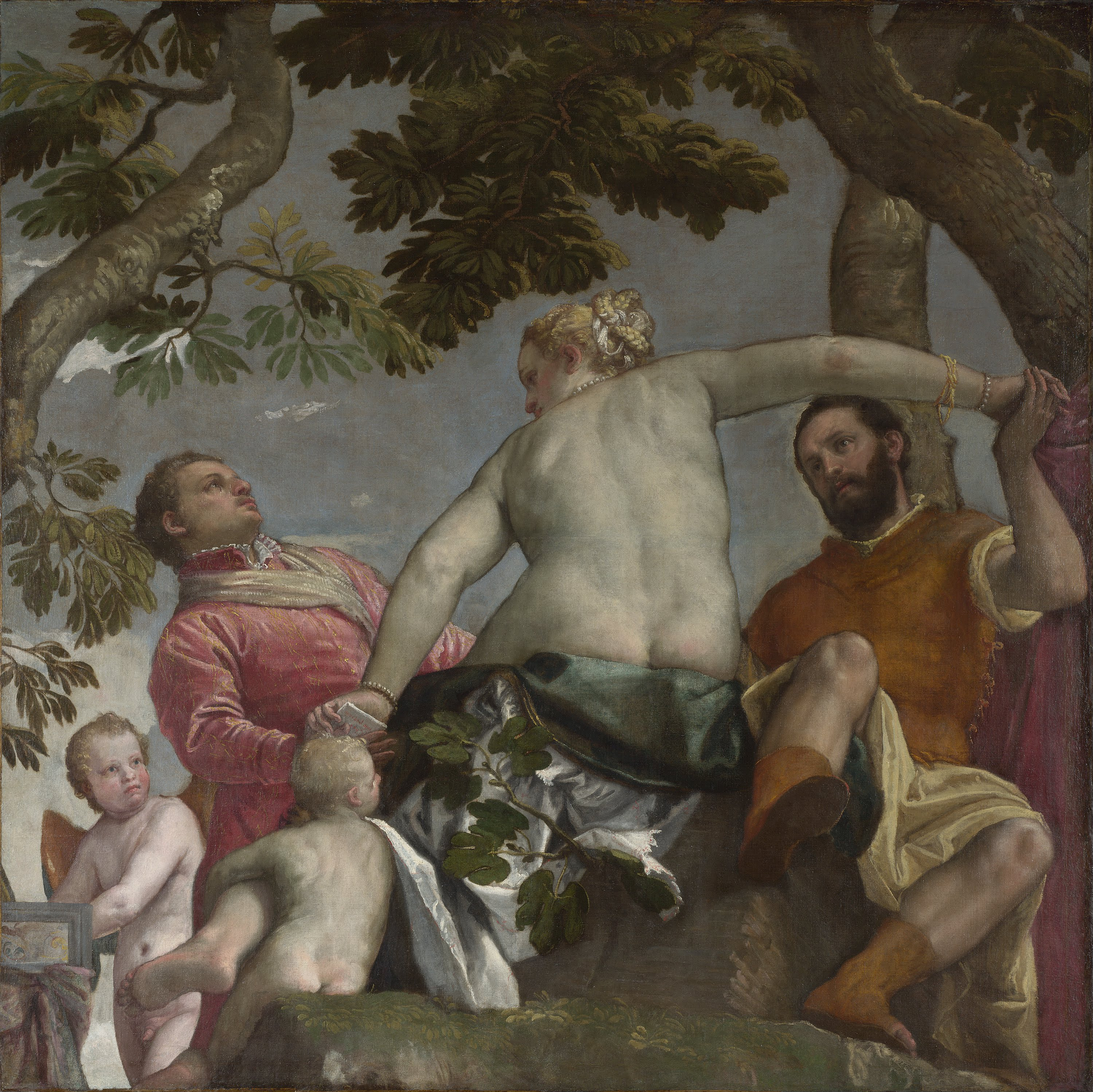 خیانت by Paolo Veronese - ۱۵۷۵ - ۱۸۹.۹×۱۸۹.۹ سانتی‌متر 
