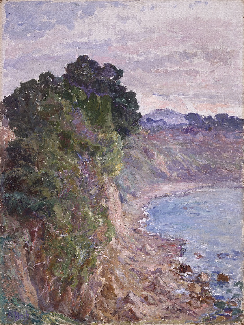 サナリー沿岸の絶壁 by Anna Boch - 1936年 - 81,50 cm x 61,50 cm 