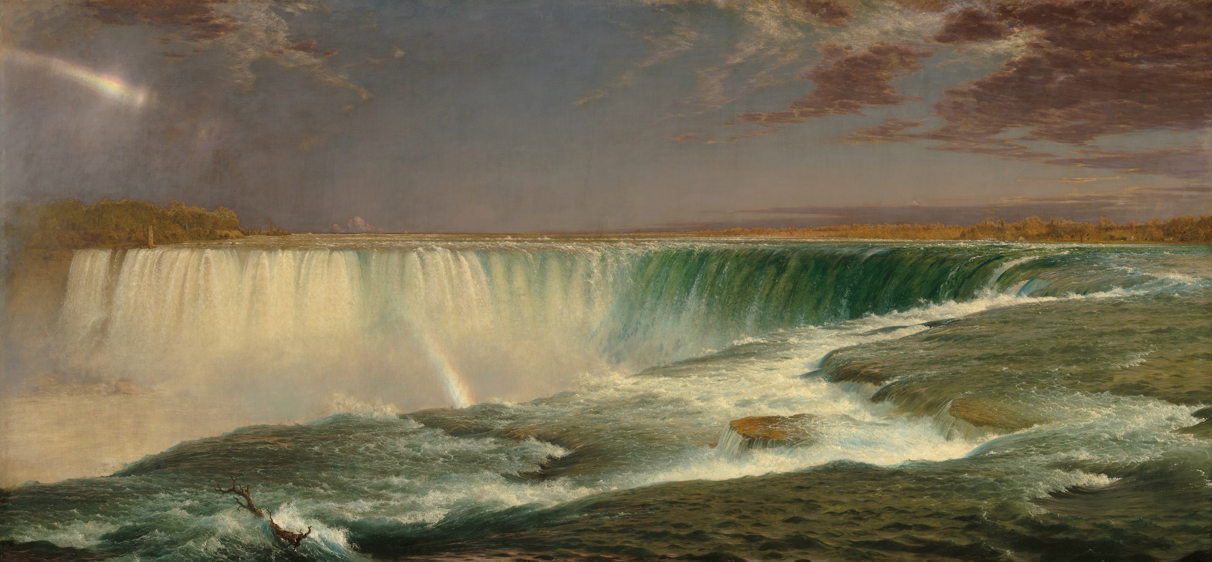 Niagara by Frederic Edwin Church - 1857 - 101.6 × 229.9 cm 