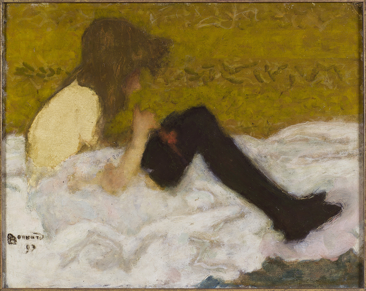 Young Woman in Black Stockings by Pierre Bonnard - 1893 Musée Bonnard