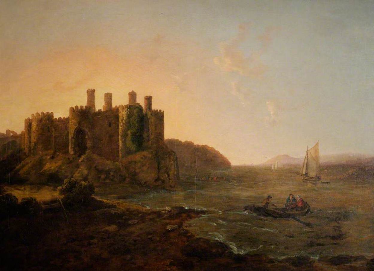 Conwy Castle by Richard Wilson - 18th century - 88 x 107 cm National Museum Cardiff