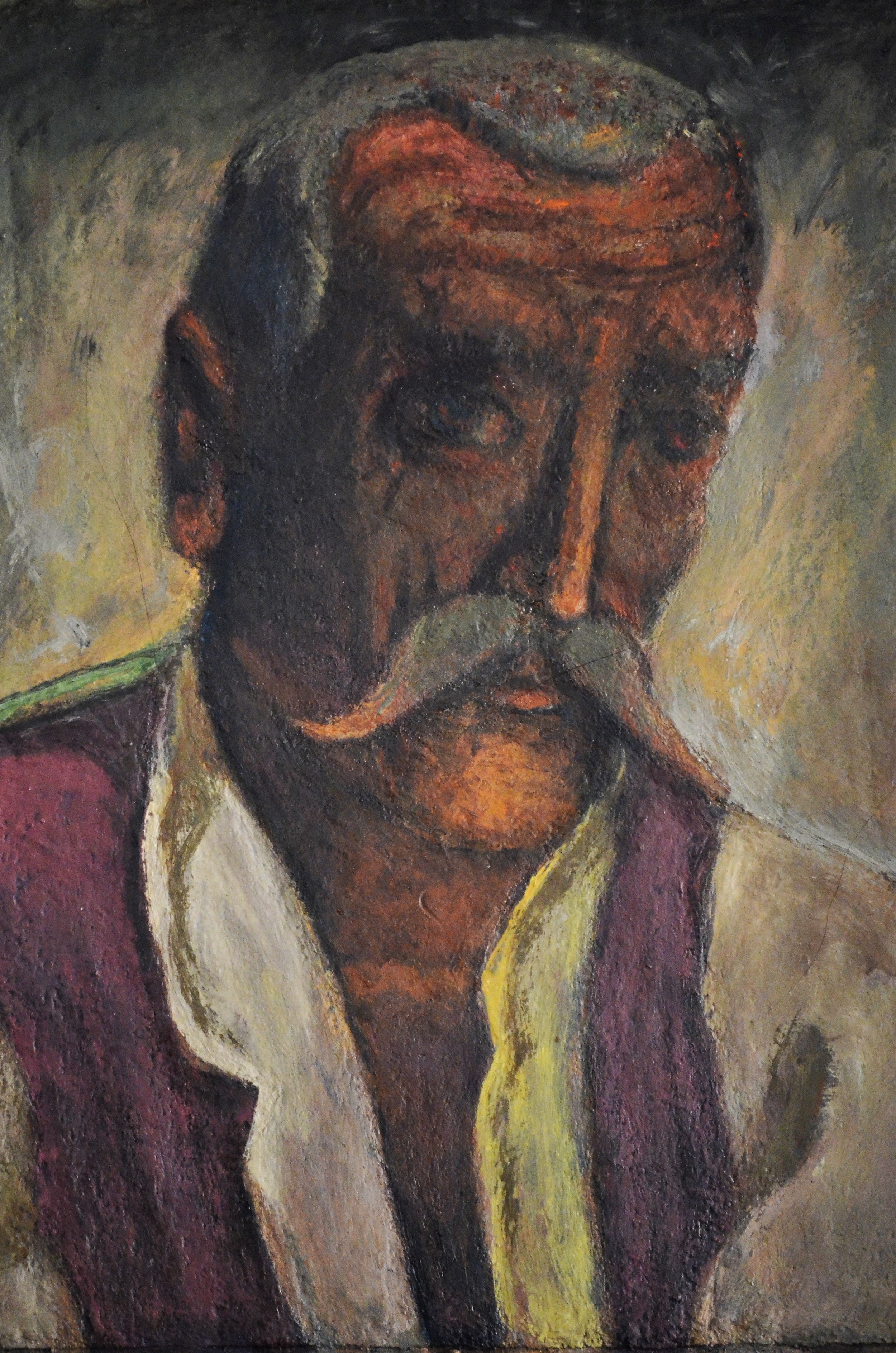 노인의 초상(Portrait of an Old Man) by Lazar Drljača - 1962 