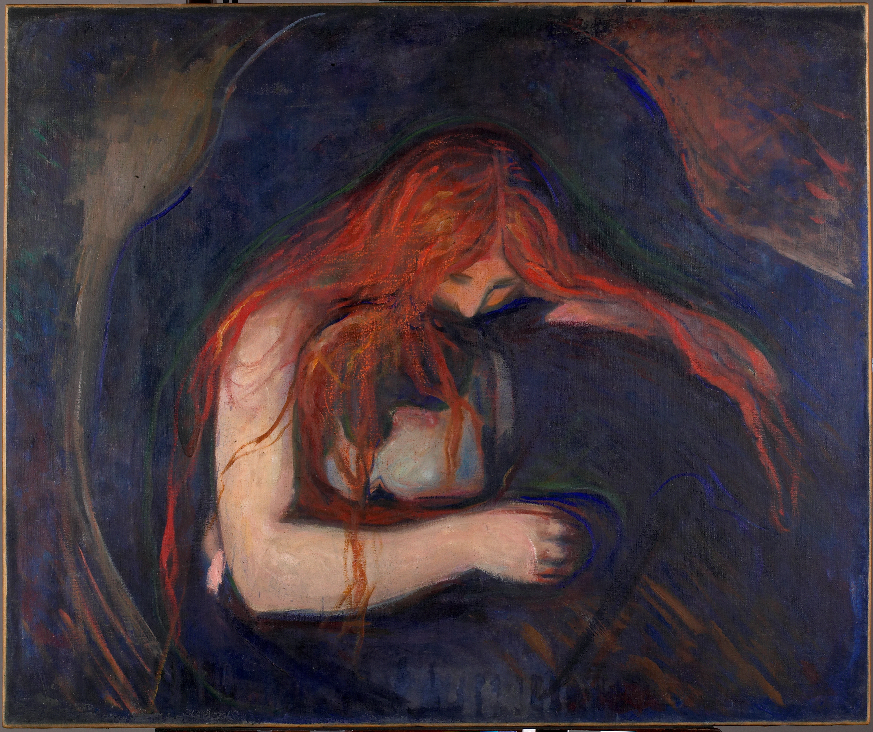 吸血鬼 by Edvard Munch - 1895 