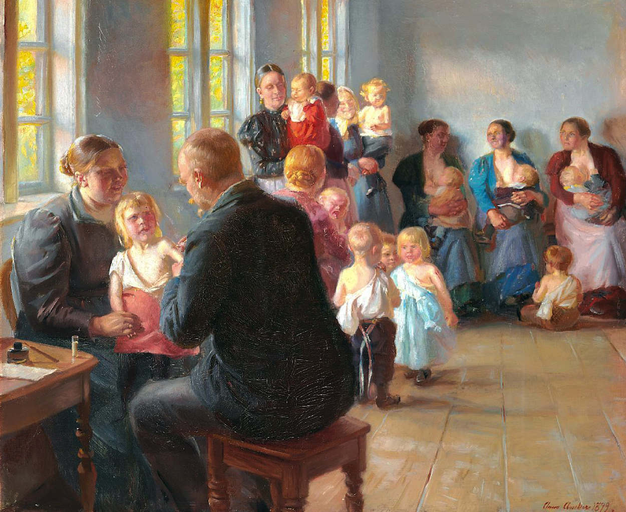 La vaccination by Anna Ancher - 1899 