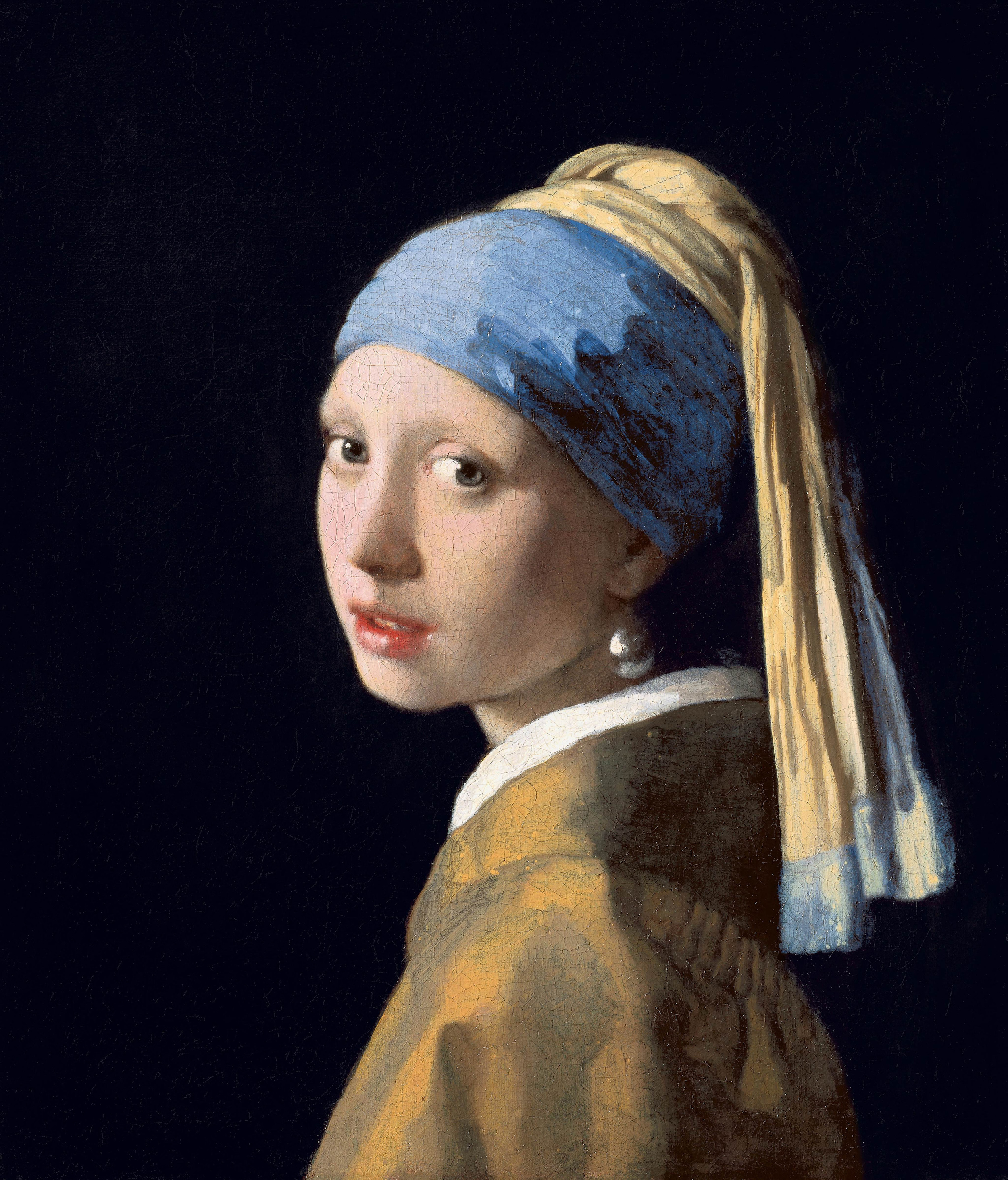 Meisje met de parel by Johannes Vermeer - 1665 - 44 x 39 cm Mauritshuis