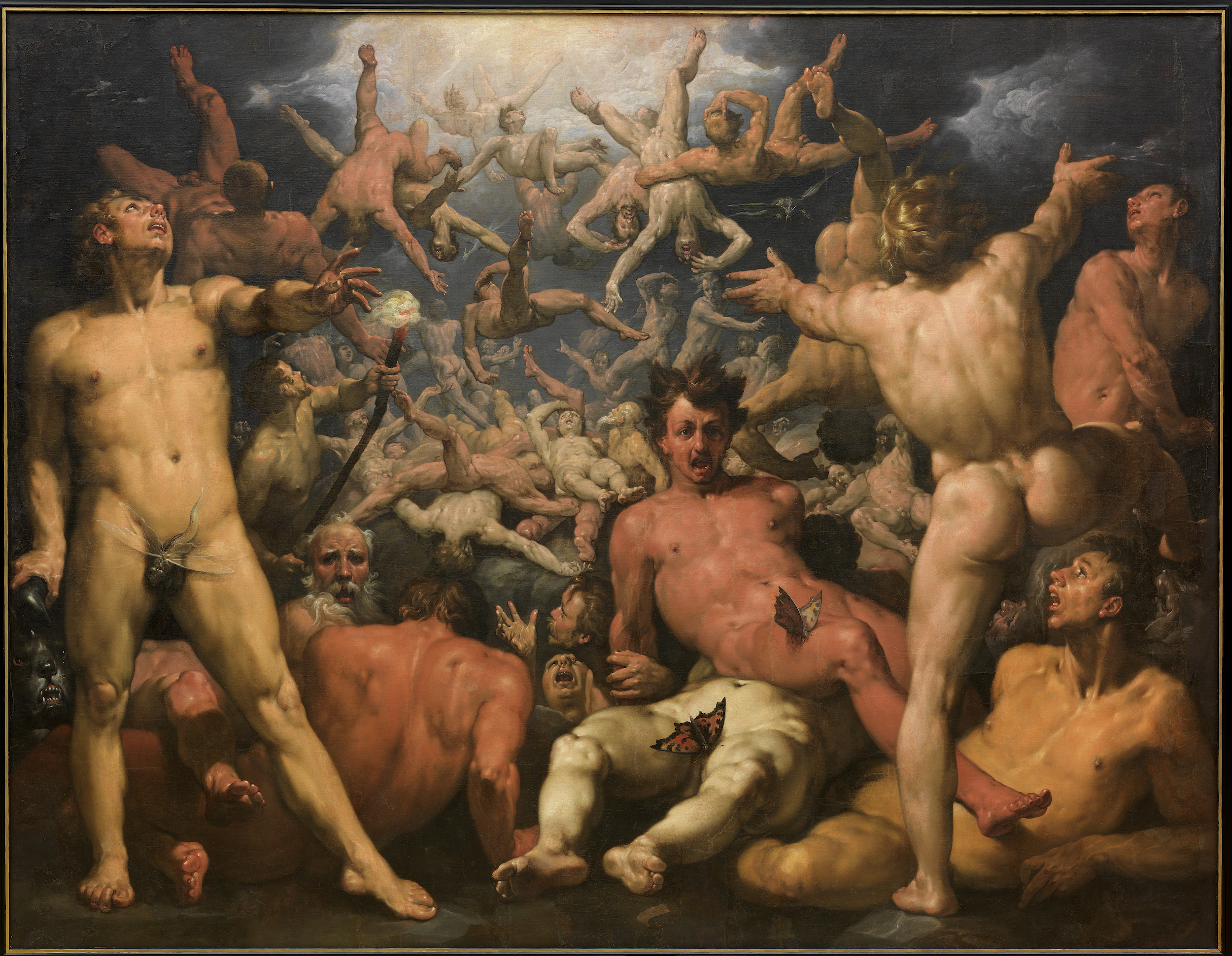The Fall of the Titans (The Titanomachia) by Cornelis Cornelisz. van Haarlem - 1588-90 - 239 x 307 cm Statens Museum for Kunst