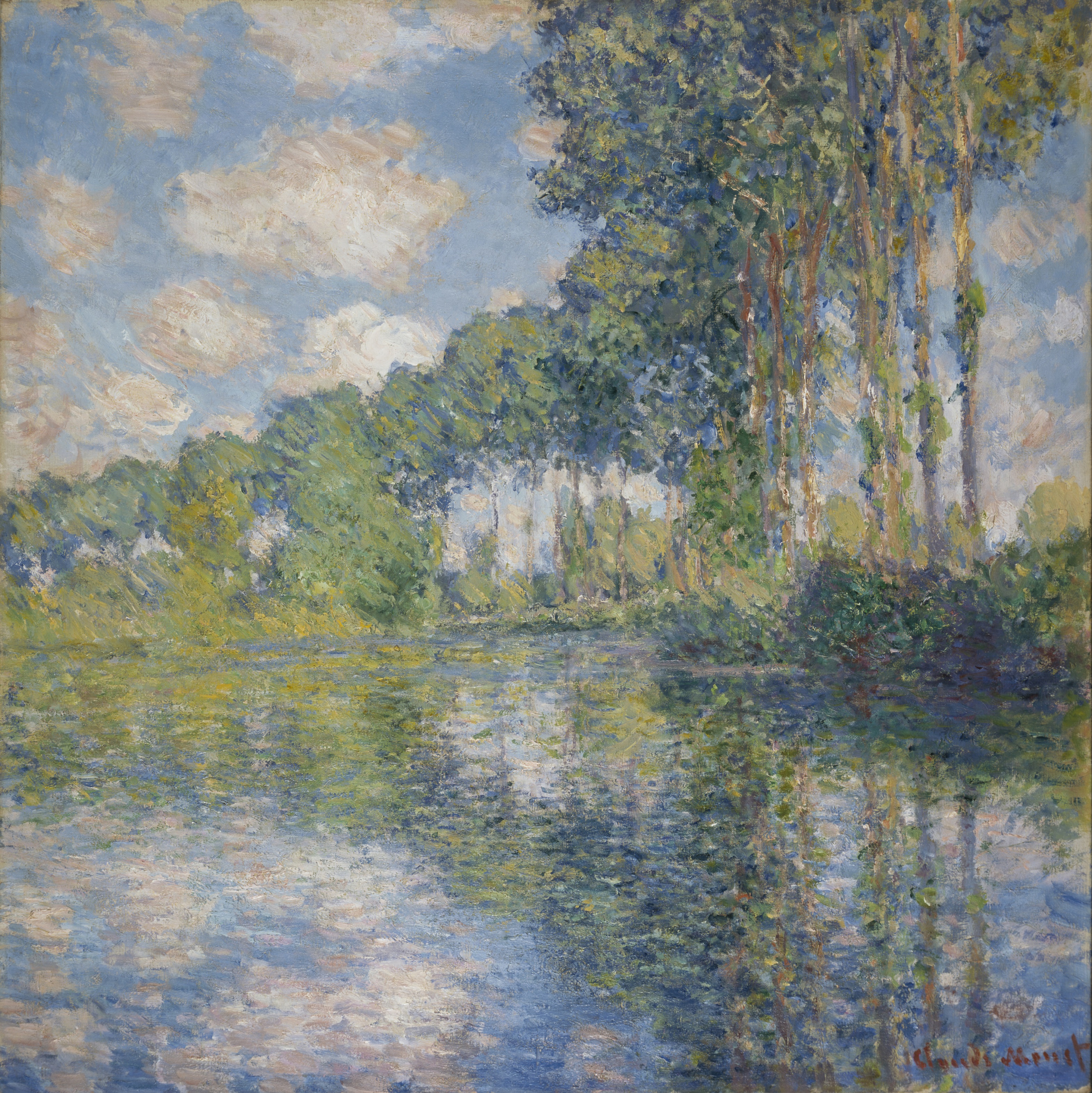 Poplars on the Epte by Claude Monet - 1891 - 81.80 x 81.30 cm National Galleries of Scotland