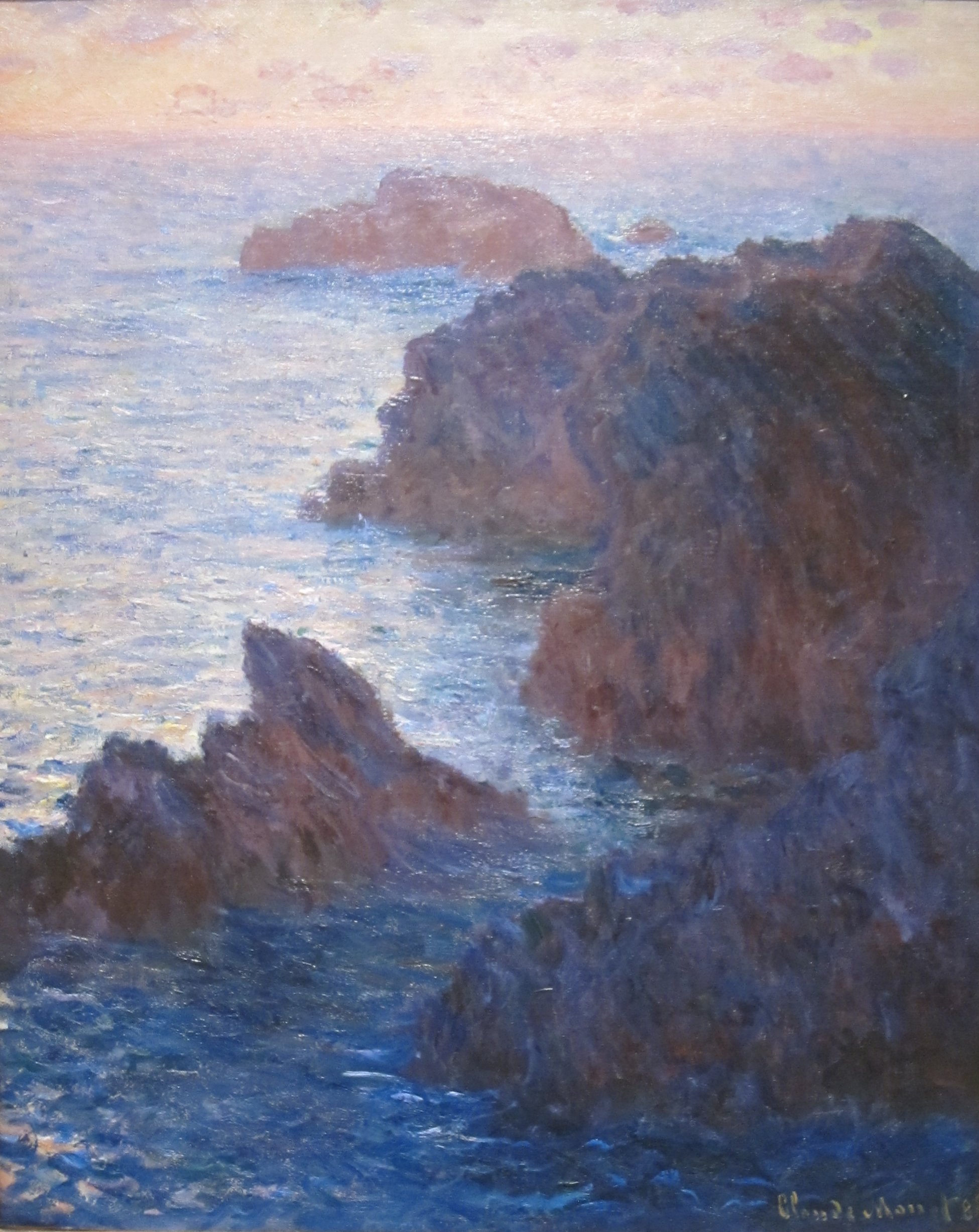 Rocas en Belle-Île, Port-Domois by Claude Monet - 1886 - 81.3 x 64.8 cm El Museo de Arte de Cincinnati