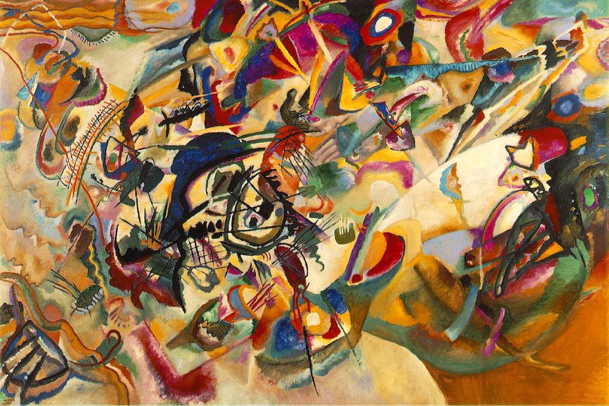 ترکیب‌بندی هفت by Wassily Kandinsky - ۱۹۲۳ - ۳۰۲٫۳ × ۲۰۰٫۷ سانتی¬متر 