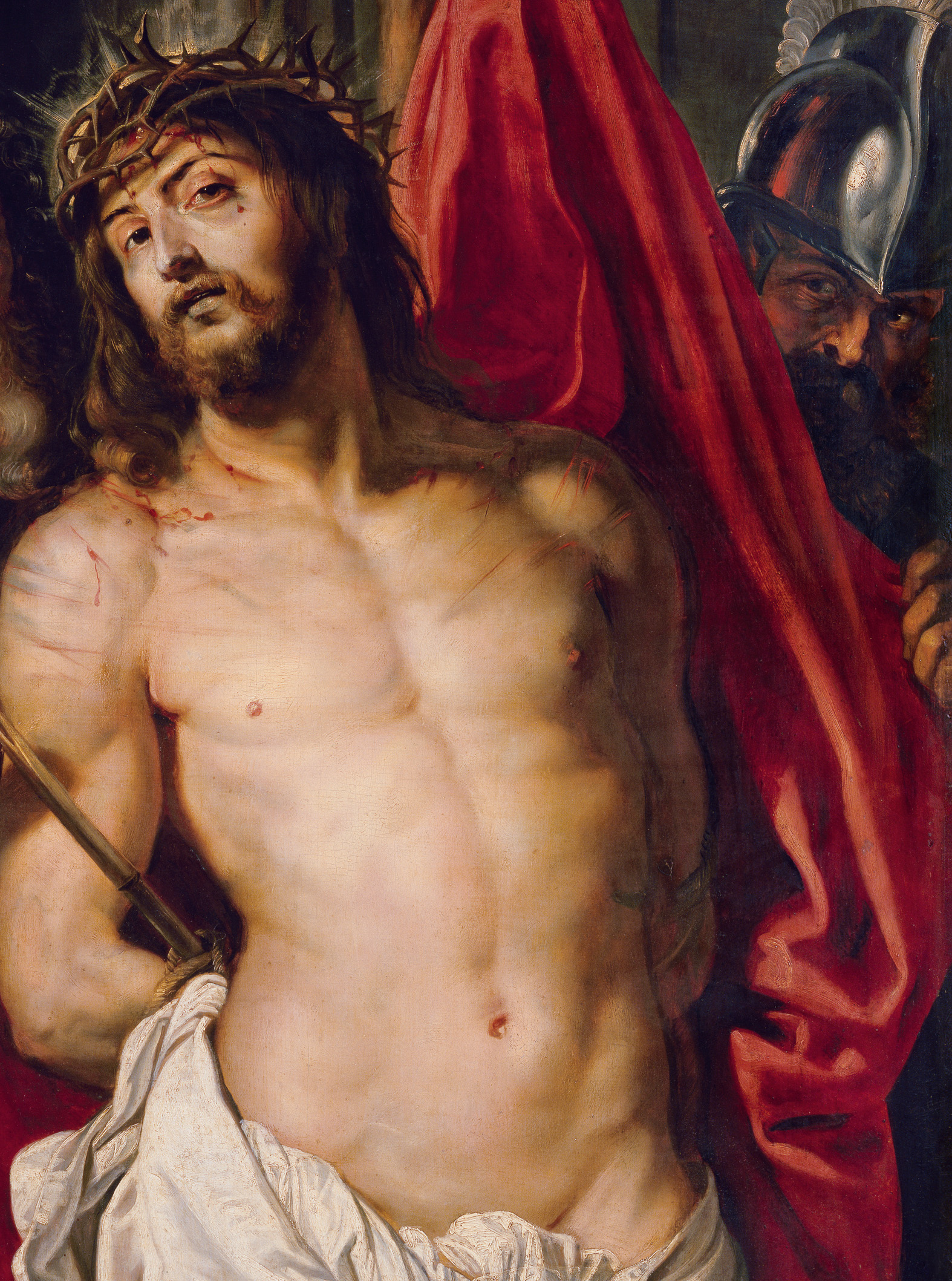 Crown of Thorns (Ecce Homo) by Peter Paul Rubens - no later than 1612 - 125.7 x 96 cm Kunsthistorisches Museum