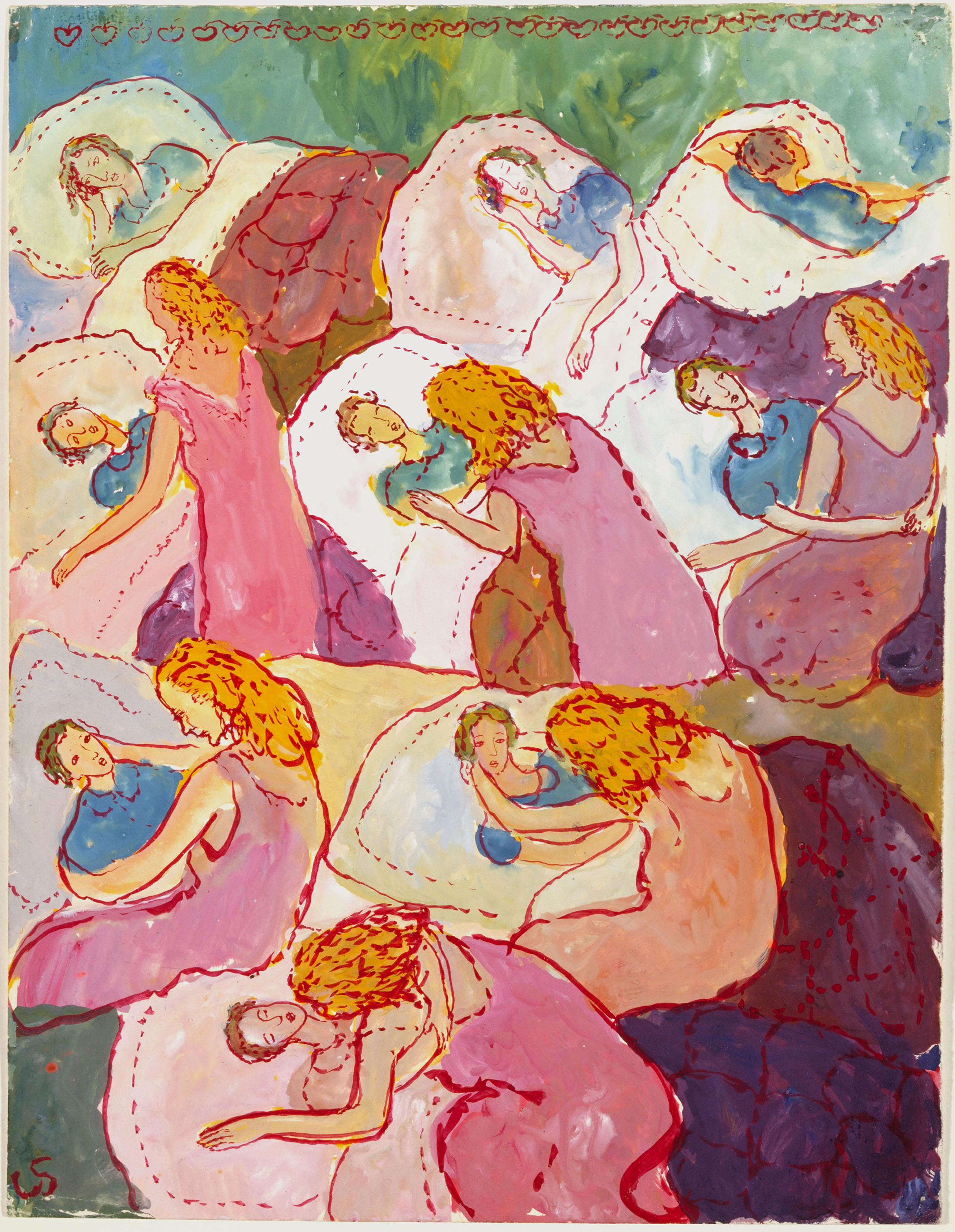 Gouache from Life? or Theatre? by Charlotte Salomon - 1940-1942 Jewish Historical Museum
