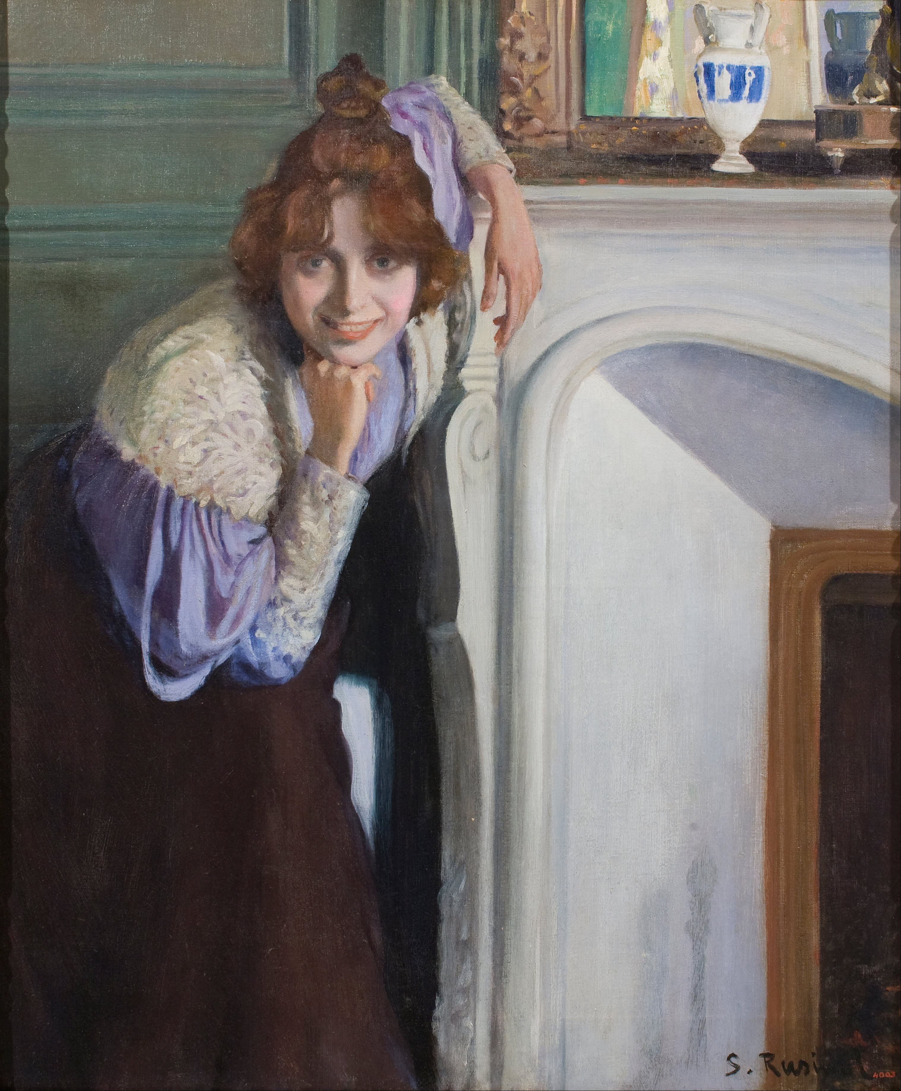 Fată râzând by Santiago Rusiñol - 1894 - 65 x 54 cm 