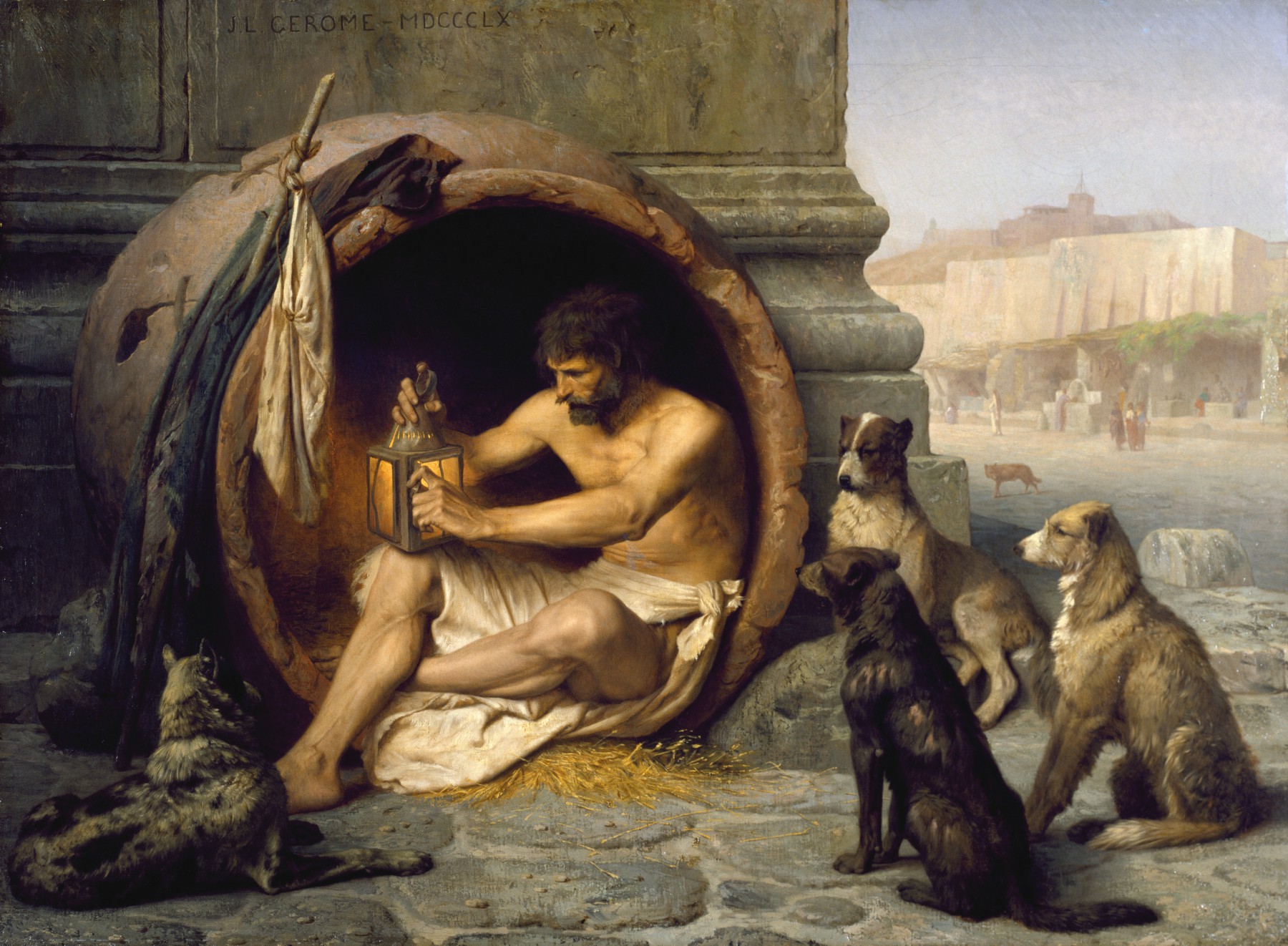 Diogenes by Jean-Léon Gérôme - 1860 - 74.5 x 101 cm Walters Art Museum