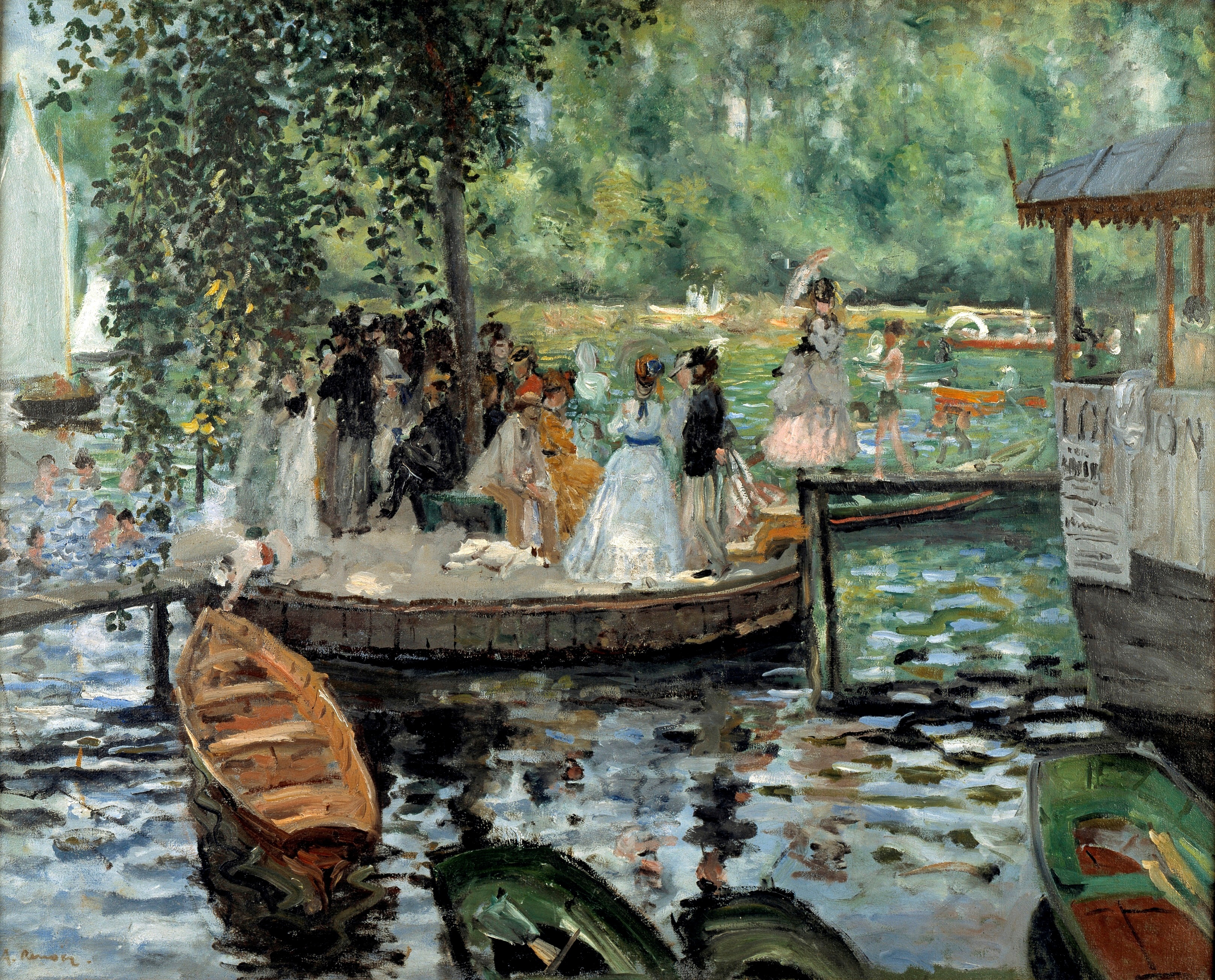 La Grenouillère by Pierre-Auguste Renoir - 1869 - 81,1 x 66,5 cm 