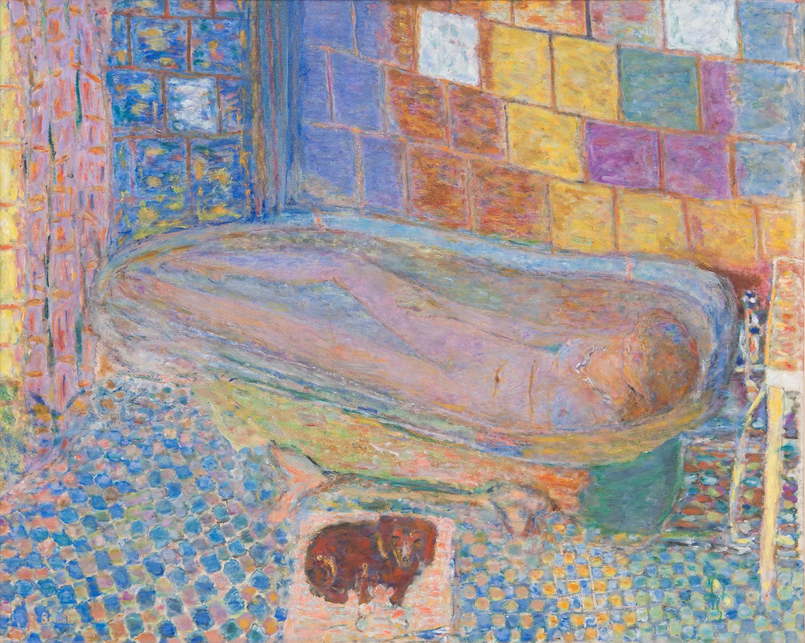 Nudo nella vasca da bagno by Pierre Bonnard - C. 1940-1946 - 122.55 x 150.5 cm 