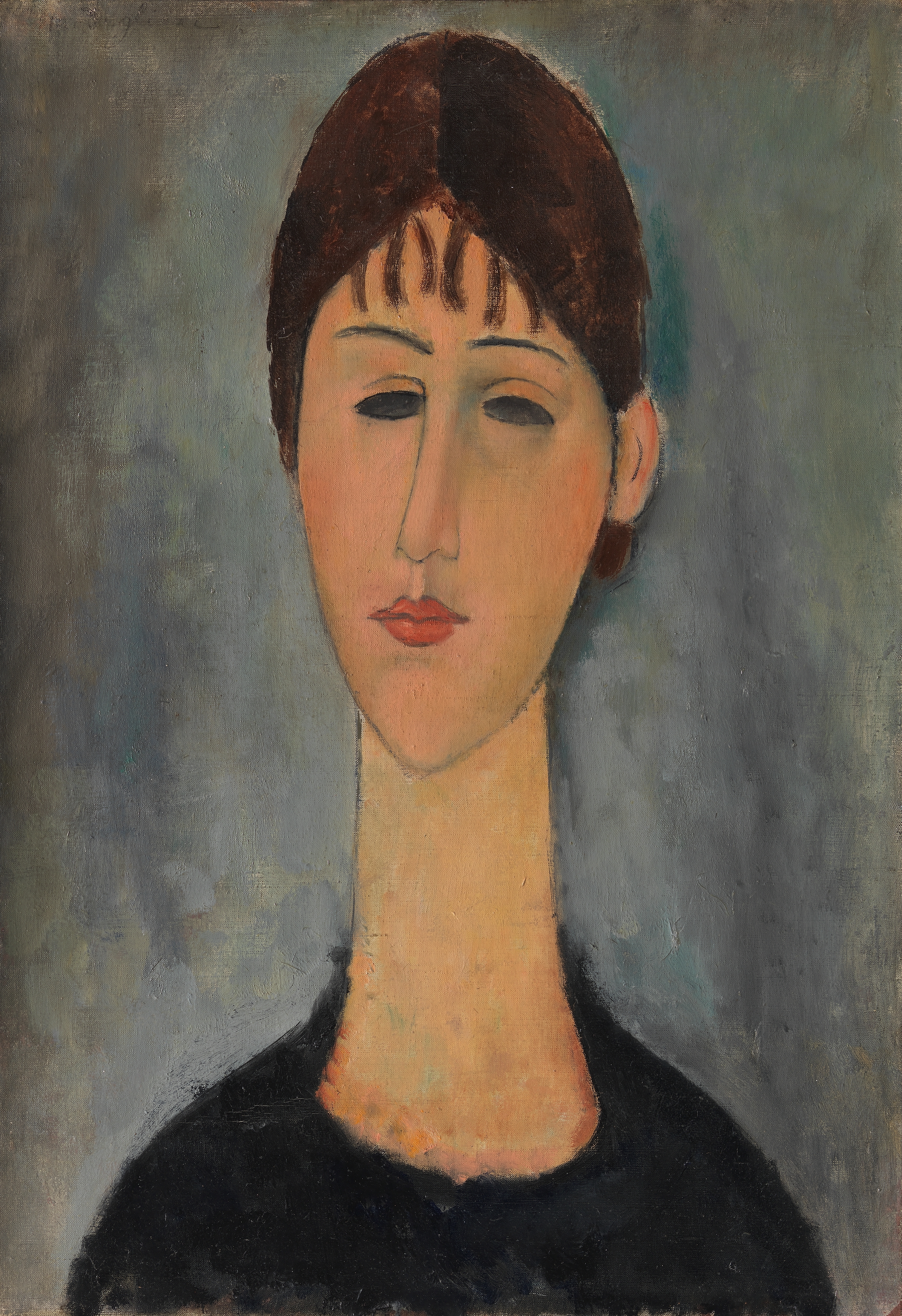 若い女性 by Amedeo Modigliani - 1918年 - 55 x 38 cm 