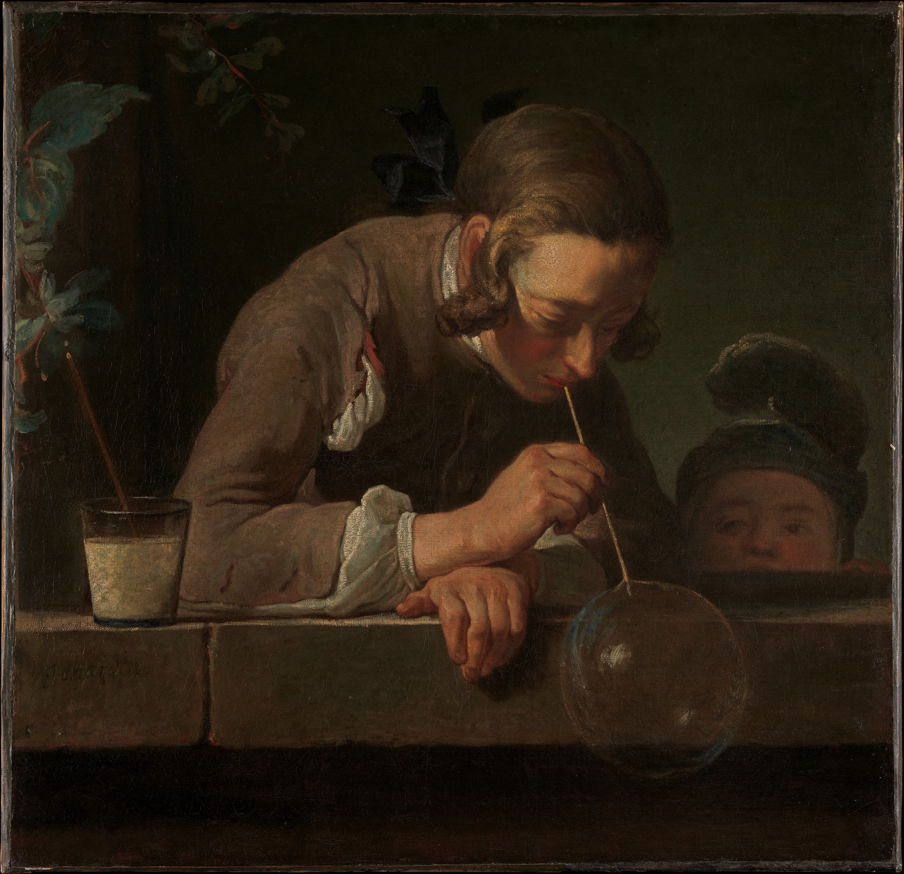 Мыльные пузыри by Жан Батист Симеон Шарден - ок 1733-1734 - 61x63.2 см 