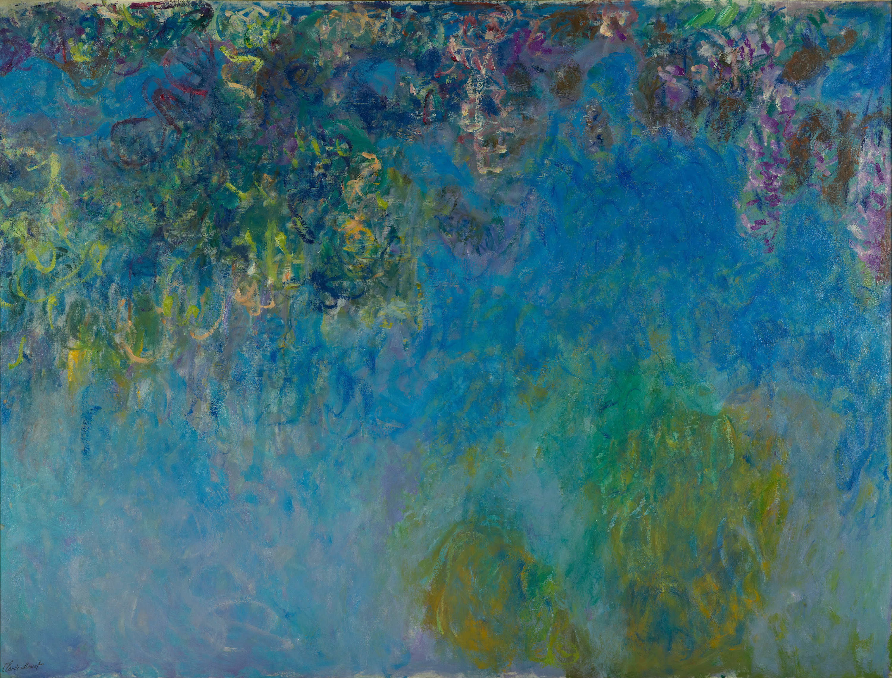 紫藤 by Claude Monet - 約 1925 - 203.5 x 153.6 公分 