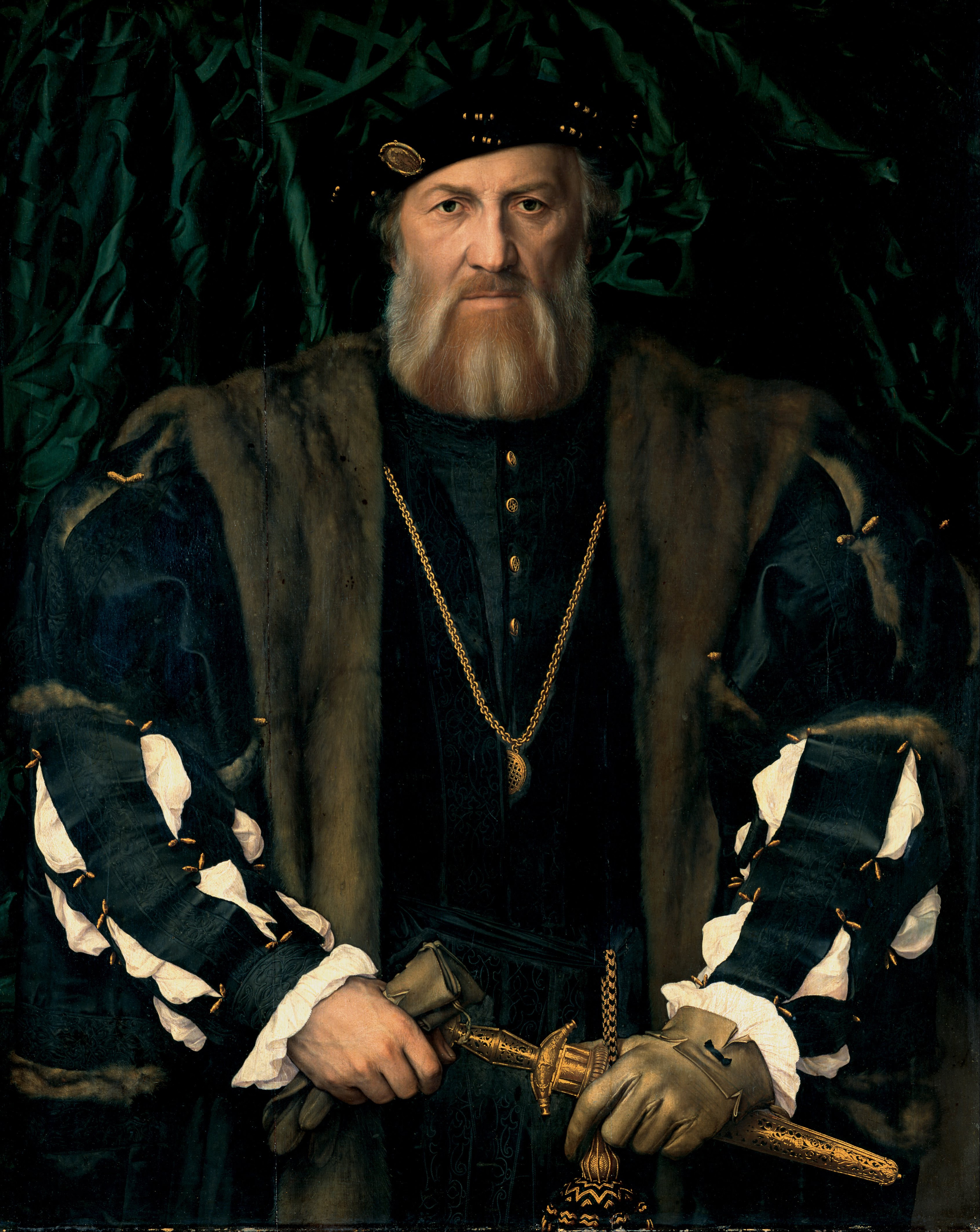 Charles de Solier, hrabě z Morette by Hans Holbein the Younger - 1534 - 1535 - 75.5 x 92.5 cm 