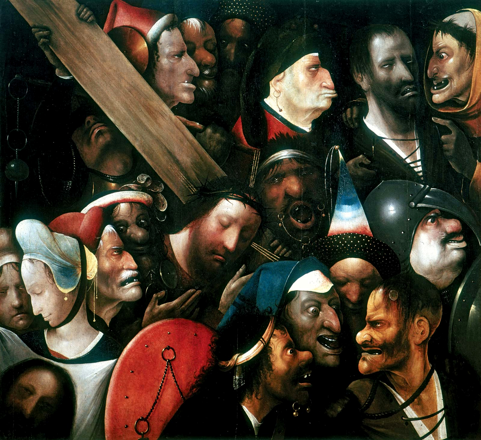 背着十字架的救世主 by 耶罗尼米斯 博斯 - c.1510 