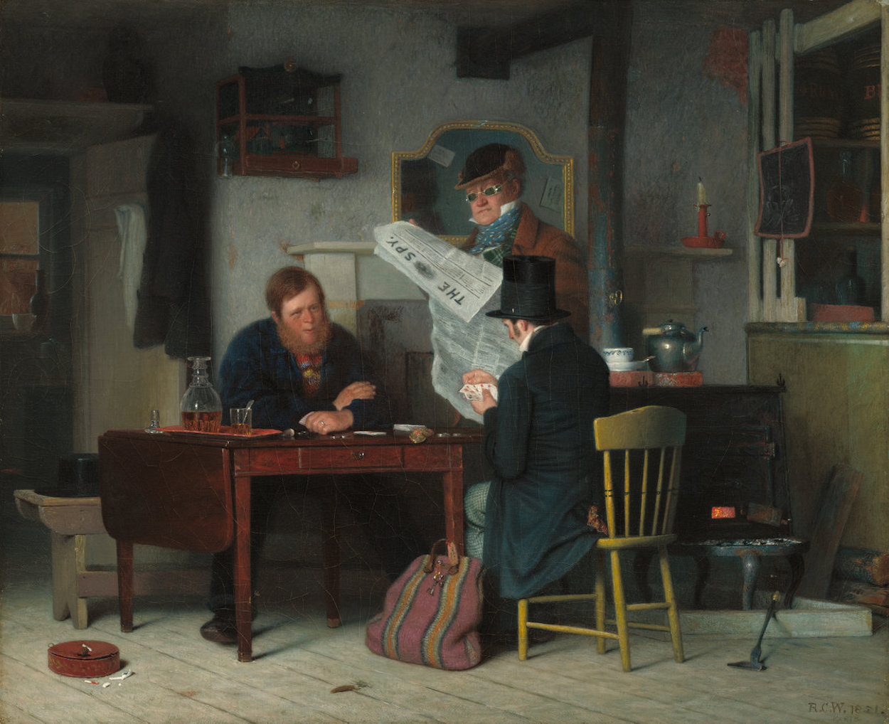 في انتظار المرلة by Richard Caton Woodville - 1851 - 38.1 × 46 cm 