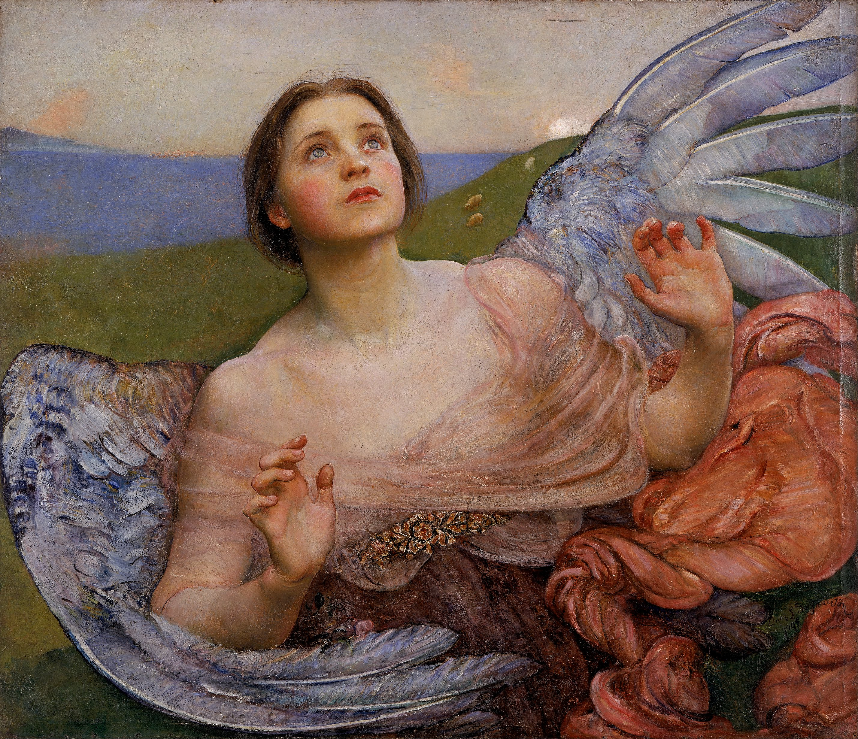Il senso della vista by Annie Swynnerton - 1895 - 87,3 x 100 cm 