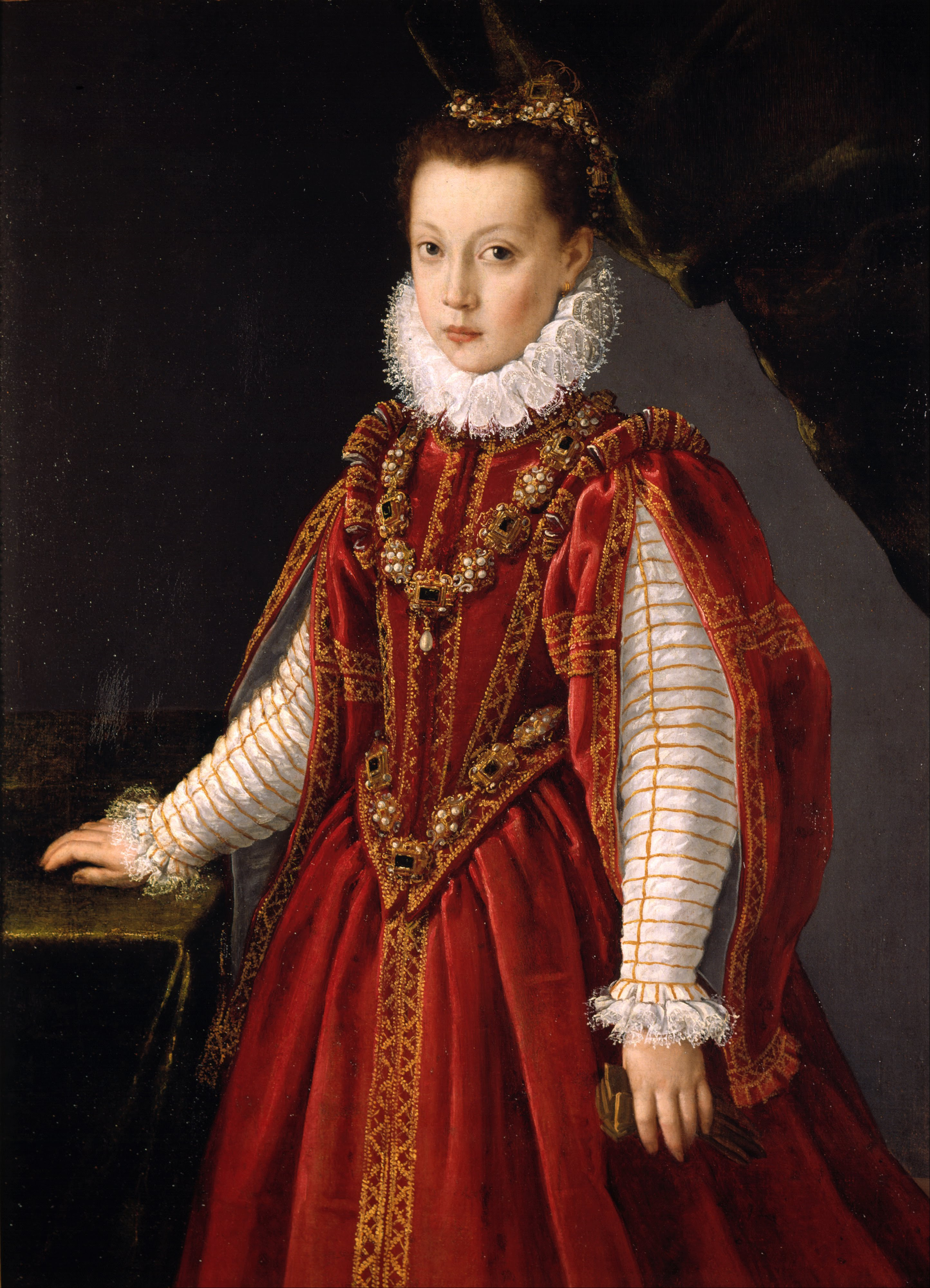 Портрет юной леди by Софонисба Ангуиссола - 1560 - 67.5 х 106 см 