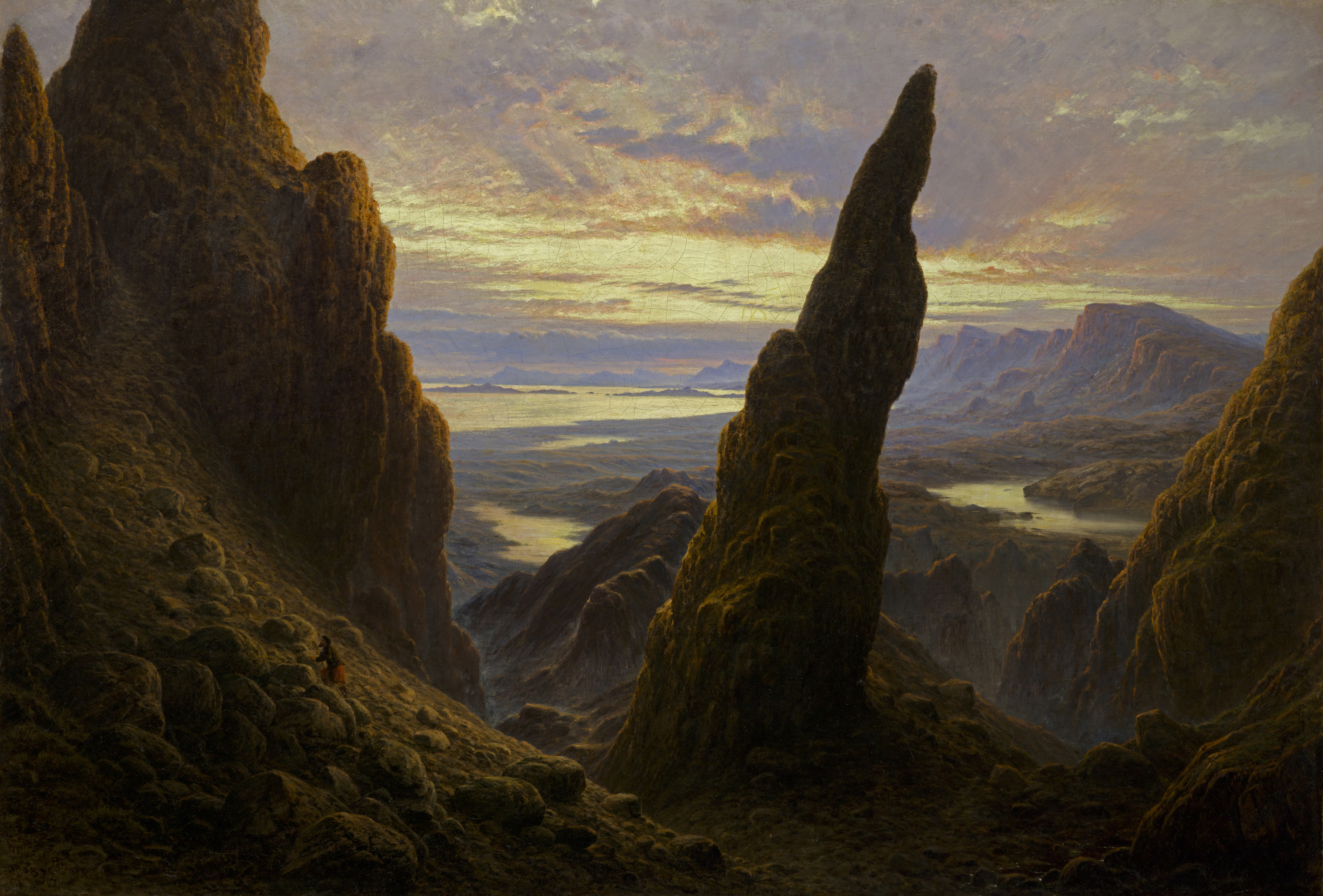 Toegang tot de Cuiraing, Skye by Waller Hugh Paton - 1873 - 111.8 x 162.6 cm 