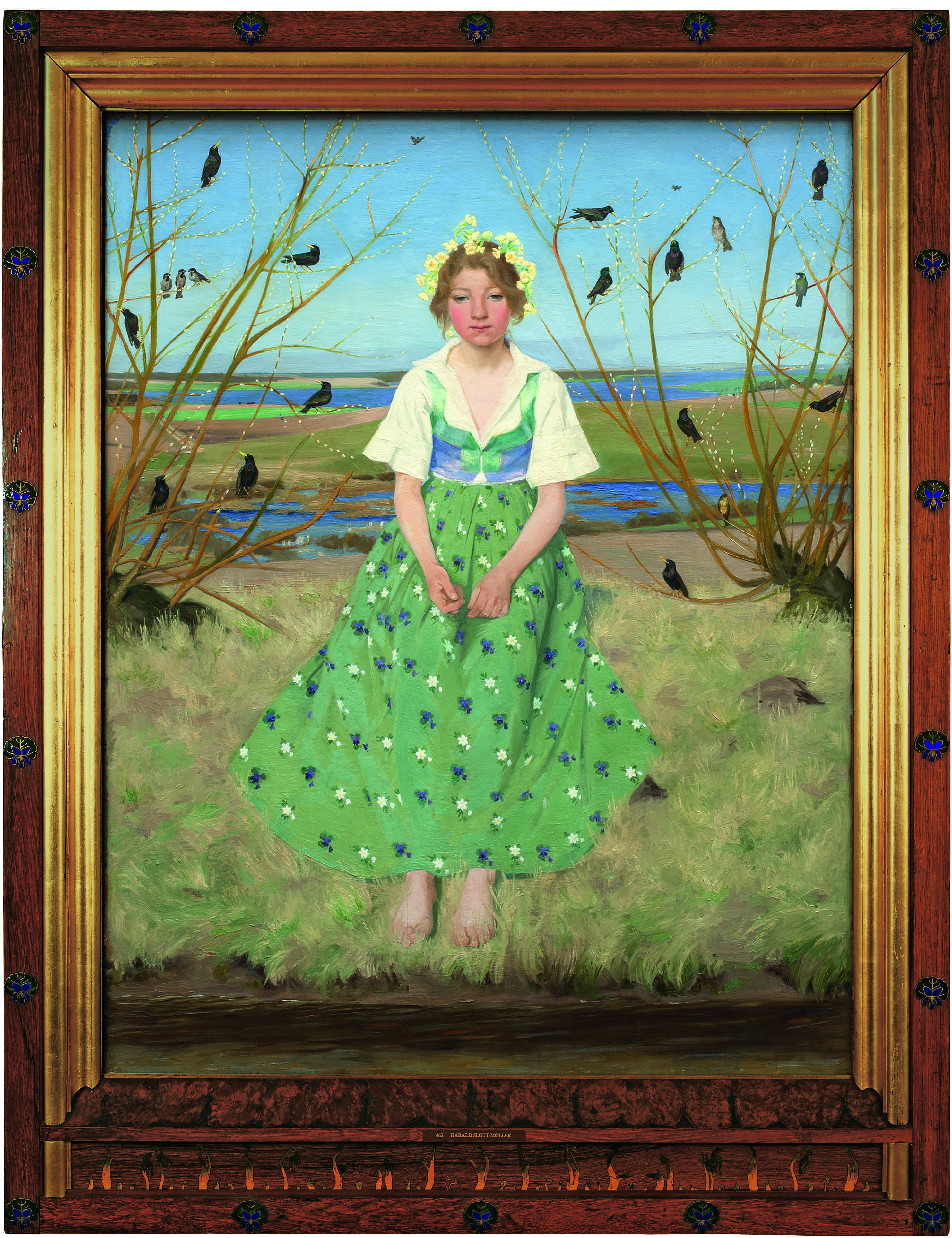 Spring by Harald Slott-Møller - 1896 - 120 x 93 cm The Hirschsprung Collection