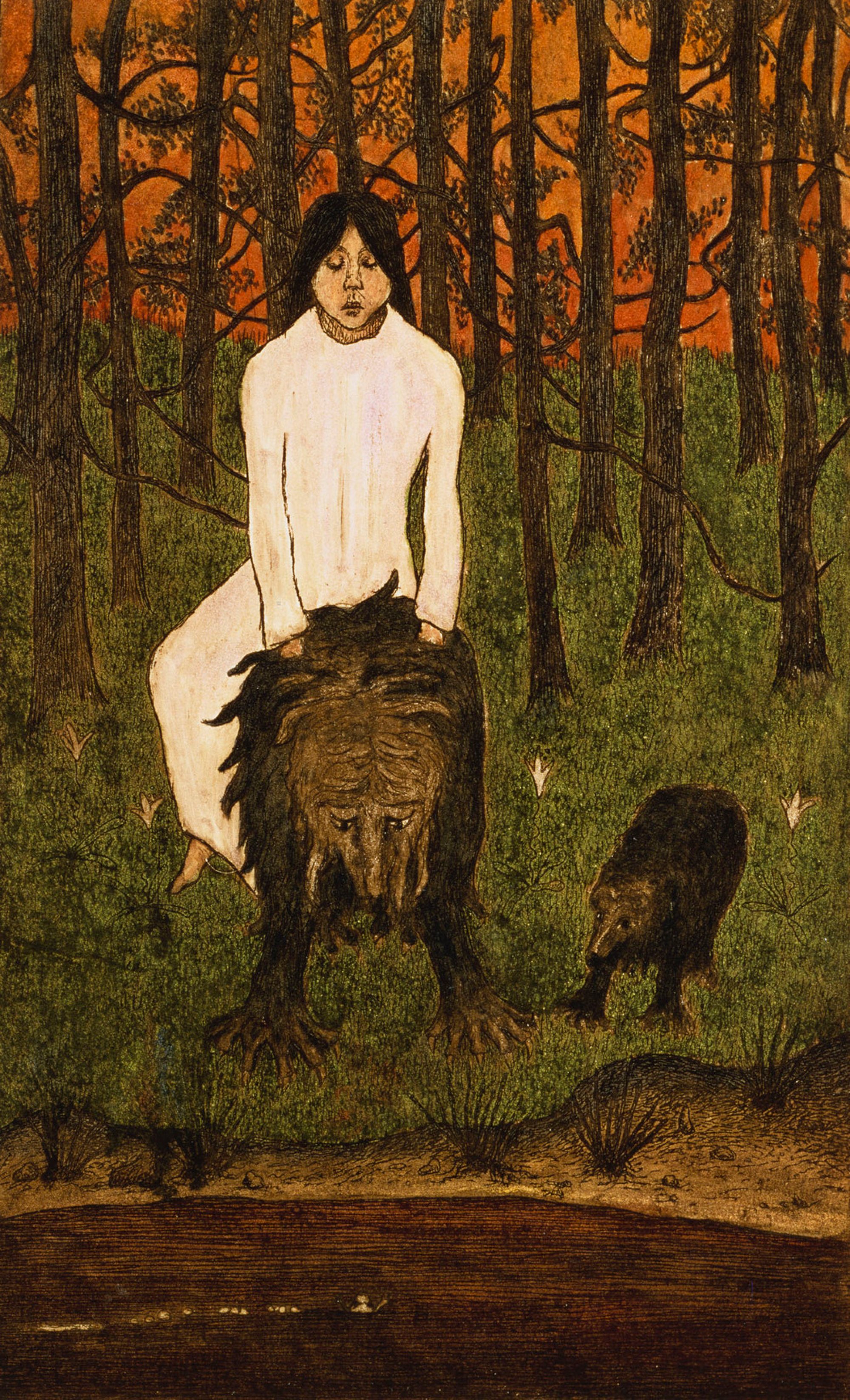 おとぎ話 by Hugo Simberg - 1898年 - 21 x 13 cm 