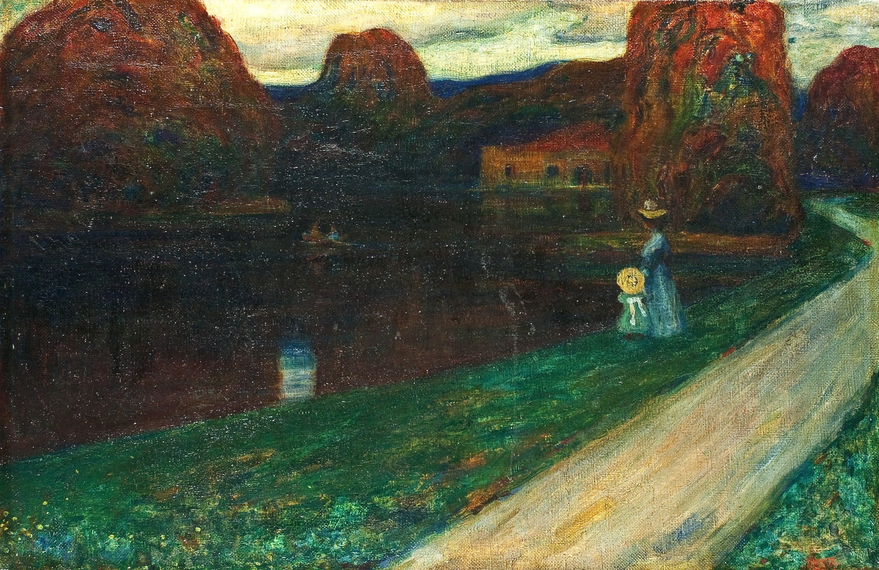 Atardecer by Wassily Kandinsky - 1902-1903 El Museo Nacional en Wrocław