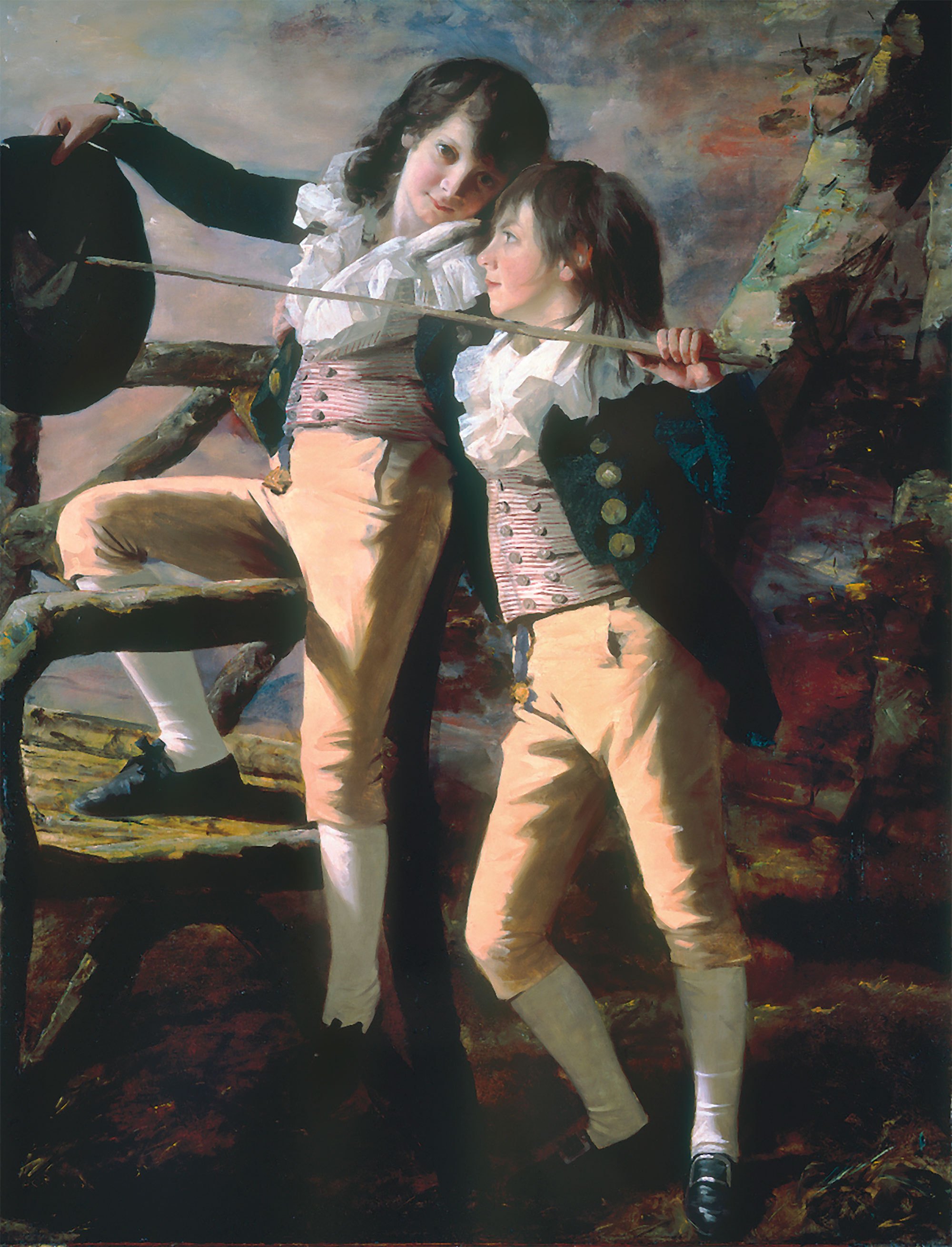 The Allen Brothers (Portrait of James and John Lee Allen) by Henry Raeburn - early 1790s - 152.4 x 115.6 cm Kimbell Art Museum