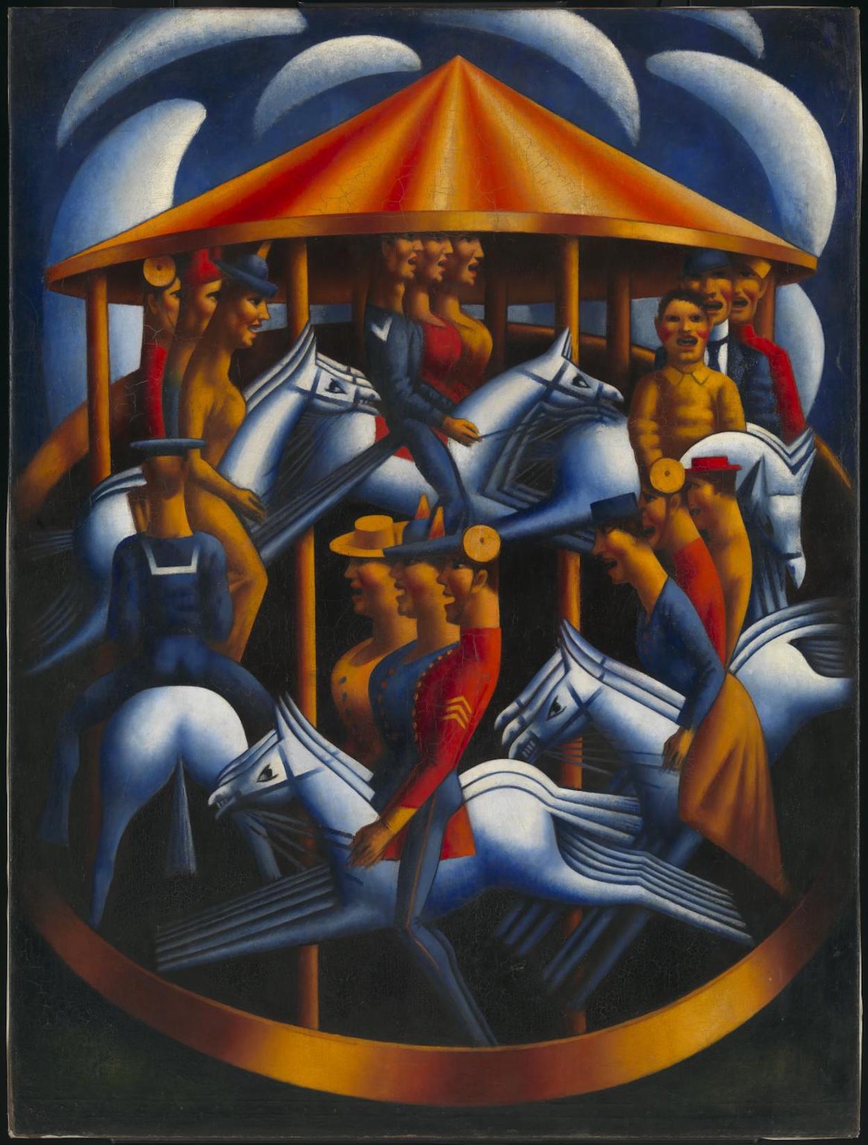 Das Karussel  by Mark Gertler - 1916 - 189.2 x 142.2 cm Tate Modern