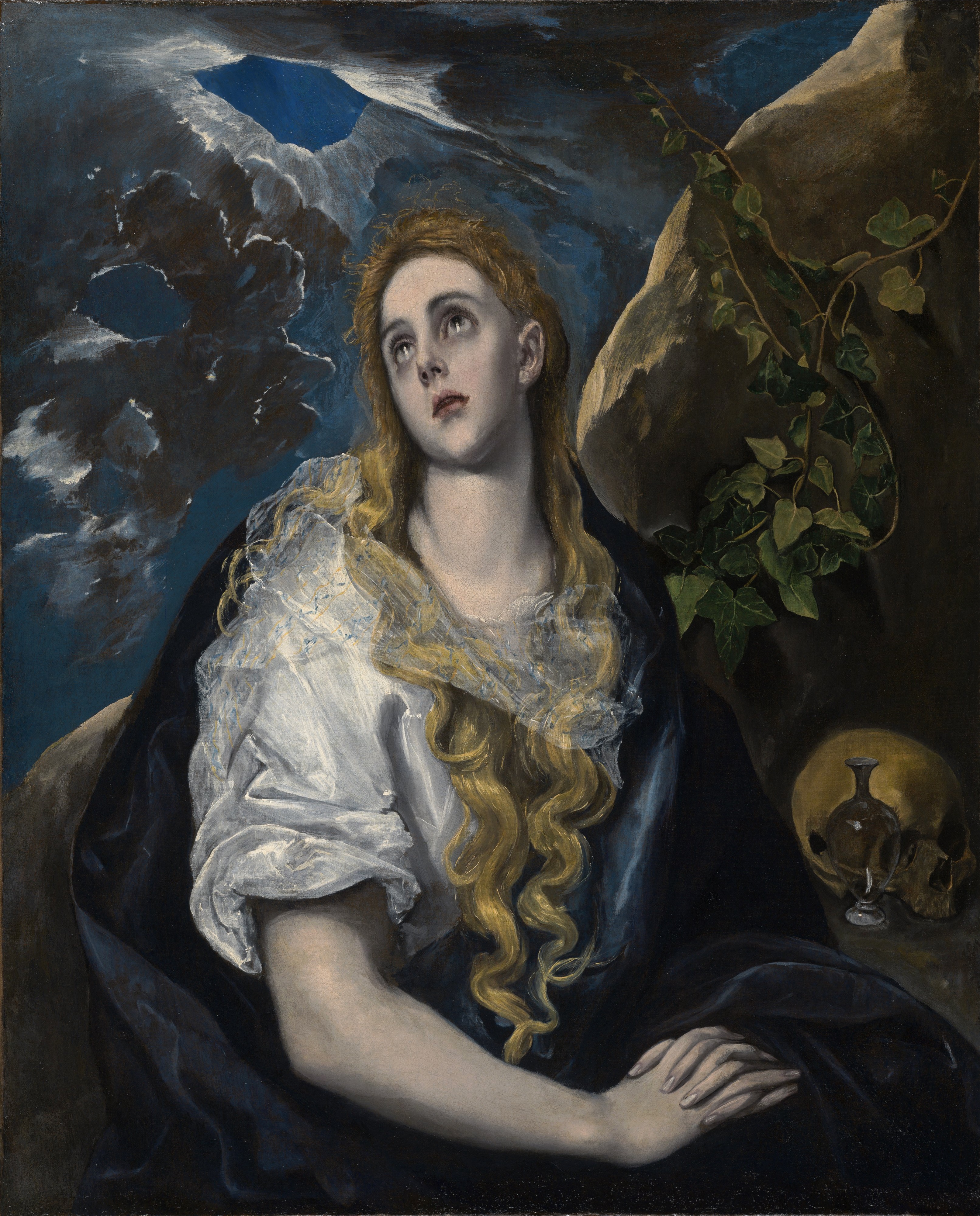 The Penitent Magdalene by El Greco - ca. 1580-1585 - 101.6 x 81.92 cm Nelson-Atkins Museum of Art